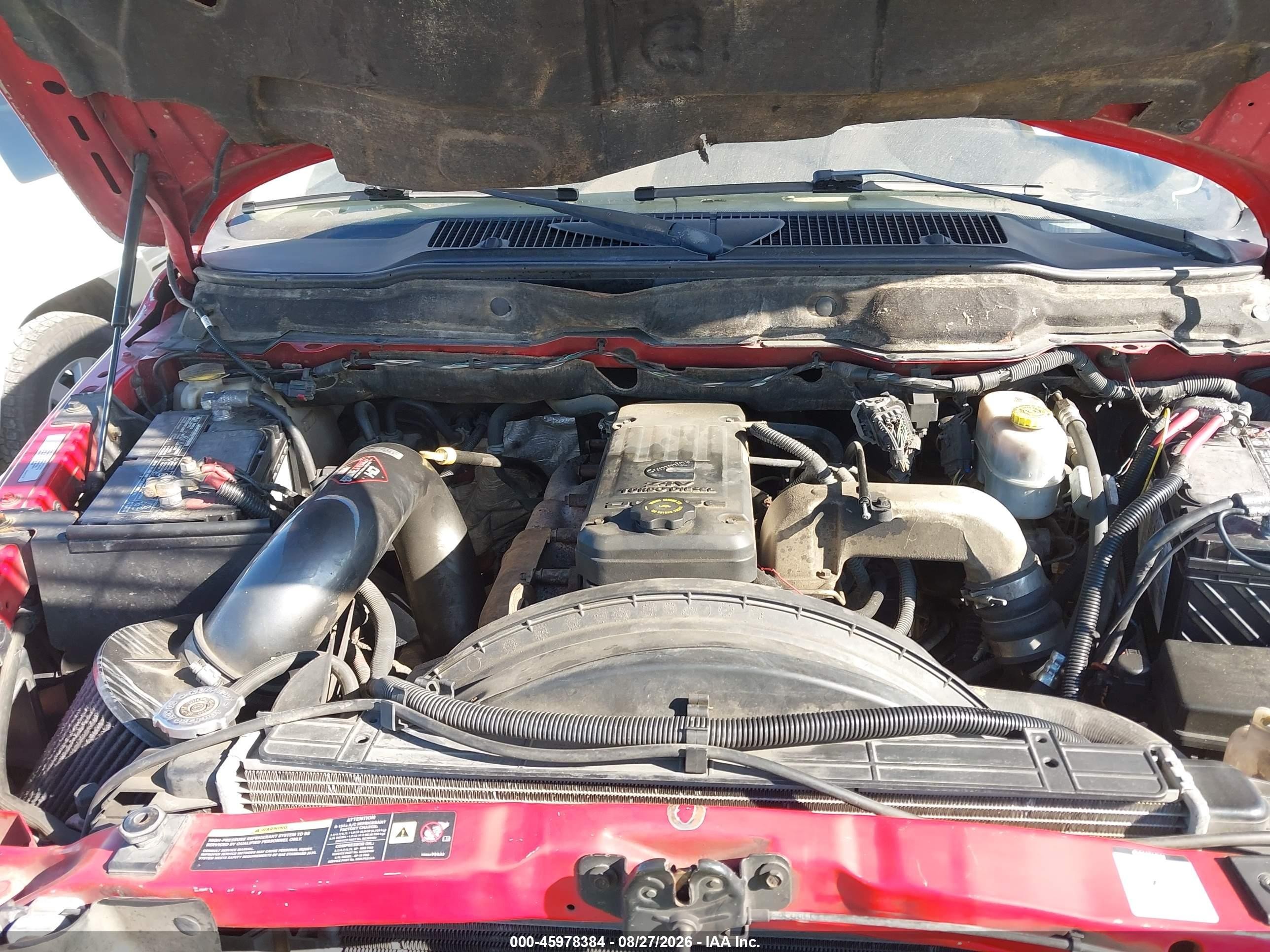 2005 Dodge Ram 2500 Slt/laramie Красный vin: 3D7KS28C05G764159