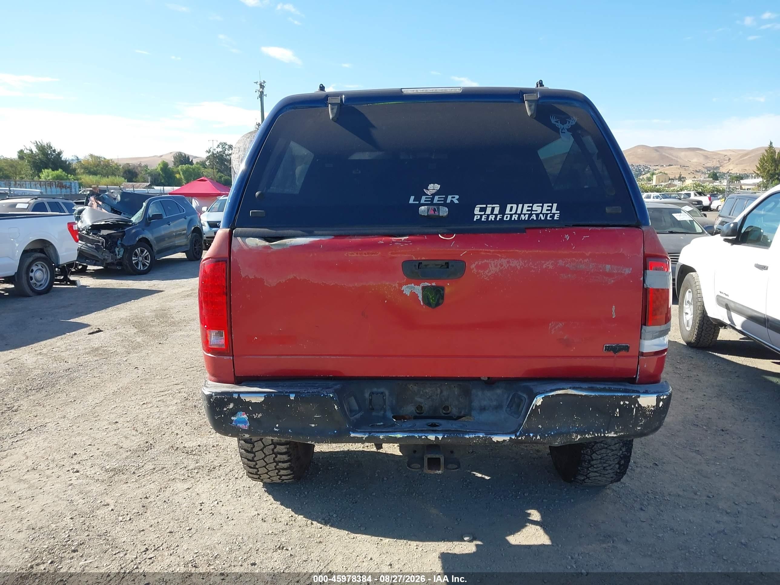2005 Dodge Ram 2500 Slt/laramie Красный vin: 3D7KS28C05G764159