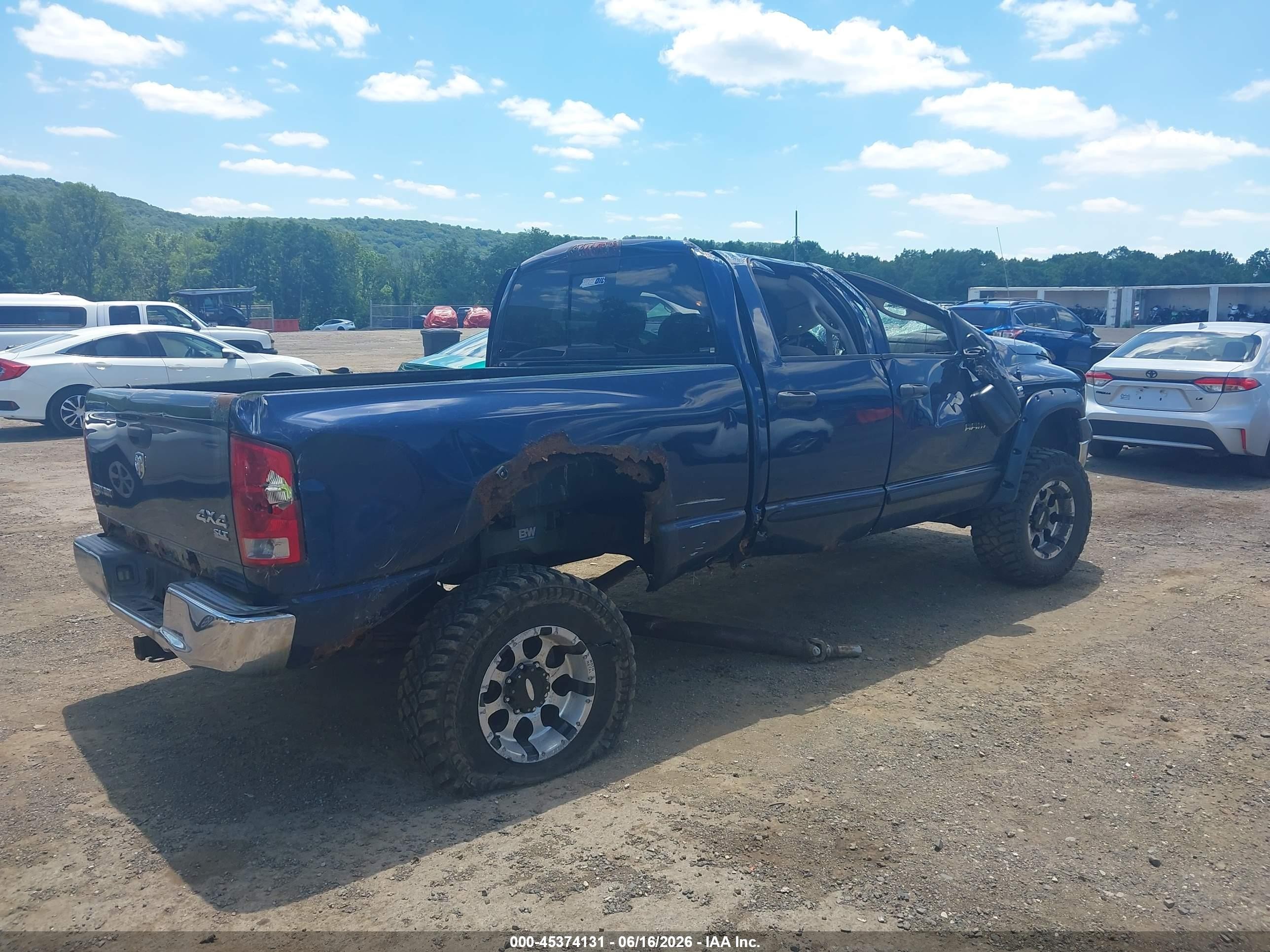 2005 Dodge Ram 2500 Slt/laramie Dark Blue vin: 3D7KS28C05G842696