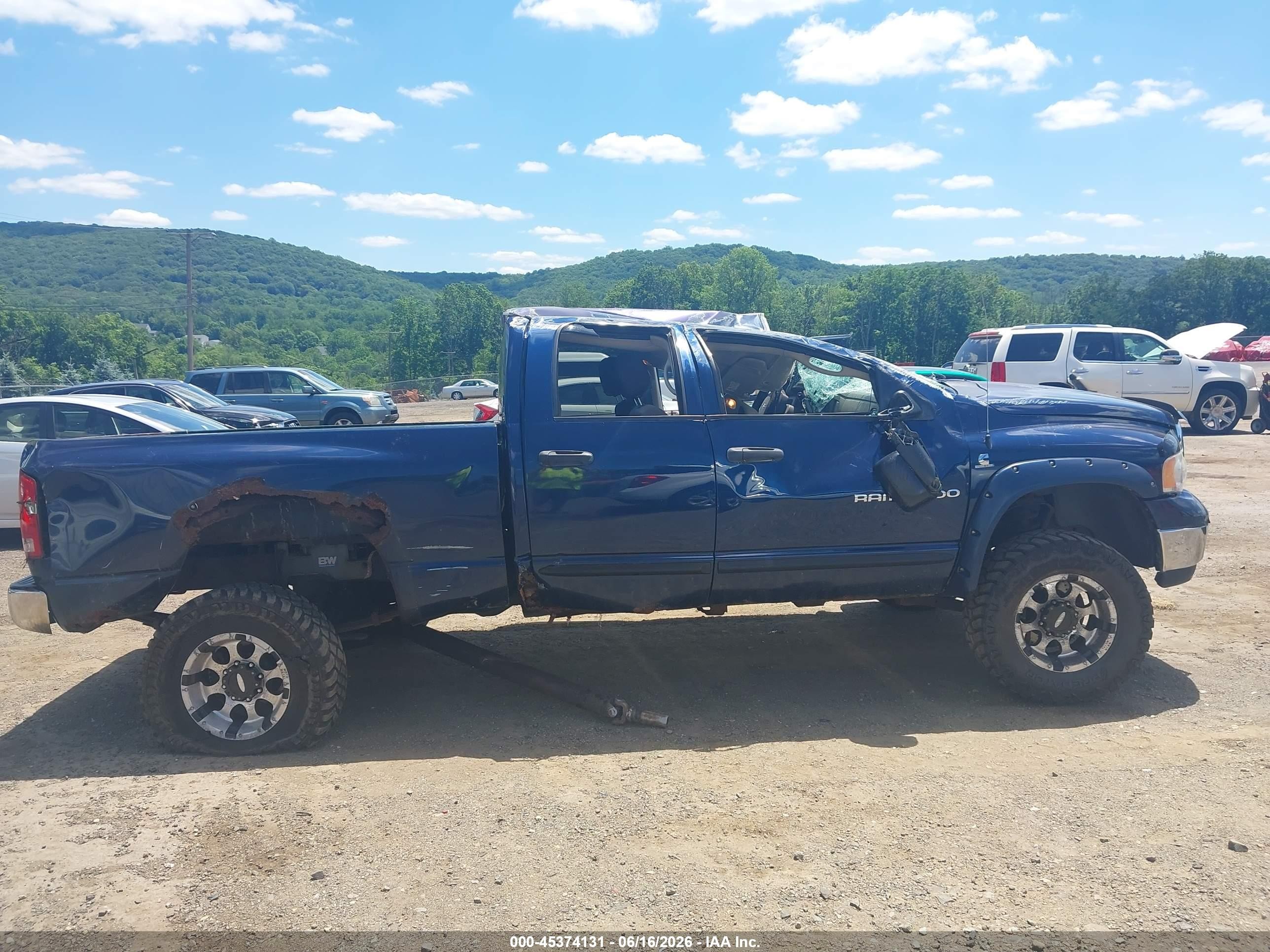 2005 Dodge Ram 2500 Slt/laramie Dark Blue vin: 3D7KS28C05G842696