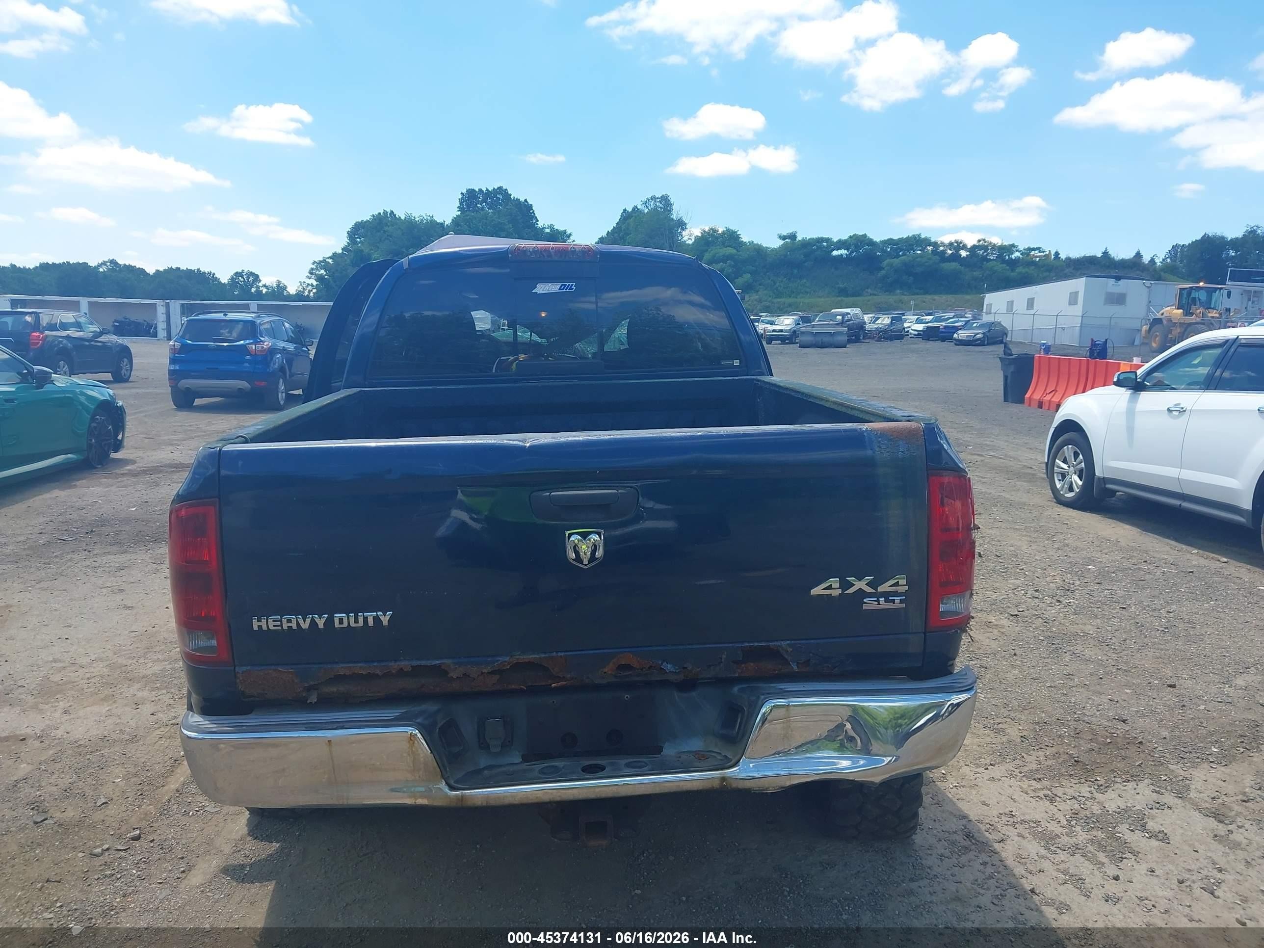 2005 Dodge Ram 2500 Slt/laramie Dark Blue vin: 3D7KS28C05G842696