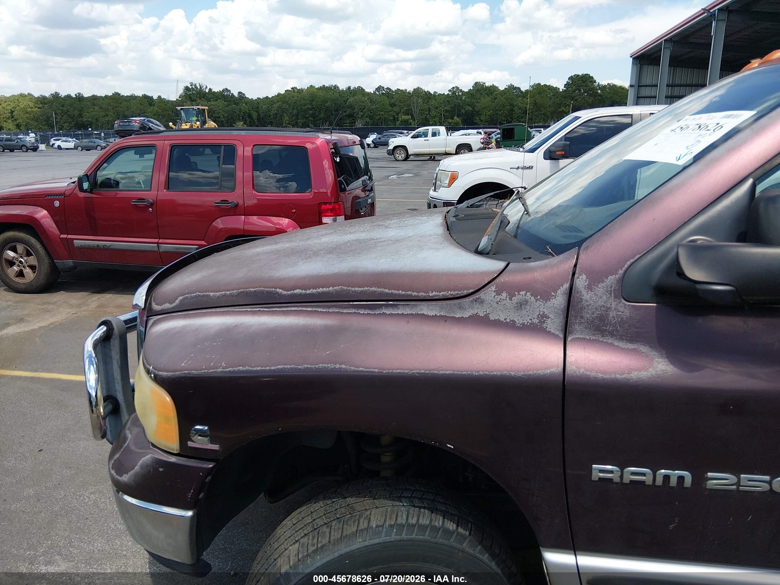 2005 Dodge Ram 2500 Slt/laramie Red vin: 3D7KS28C15G728254