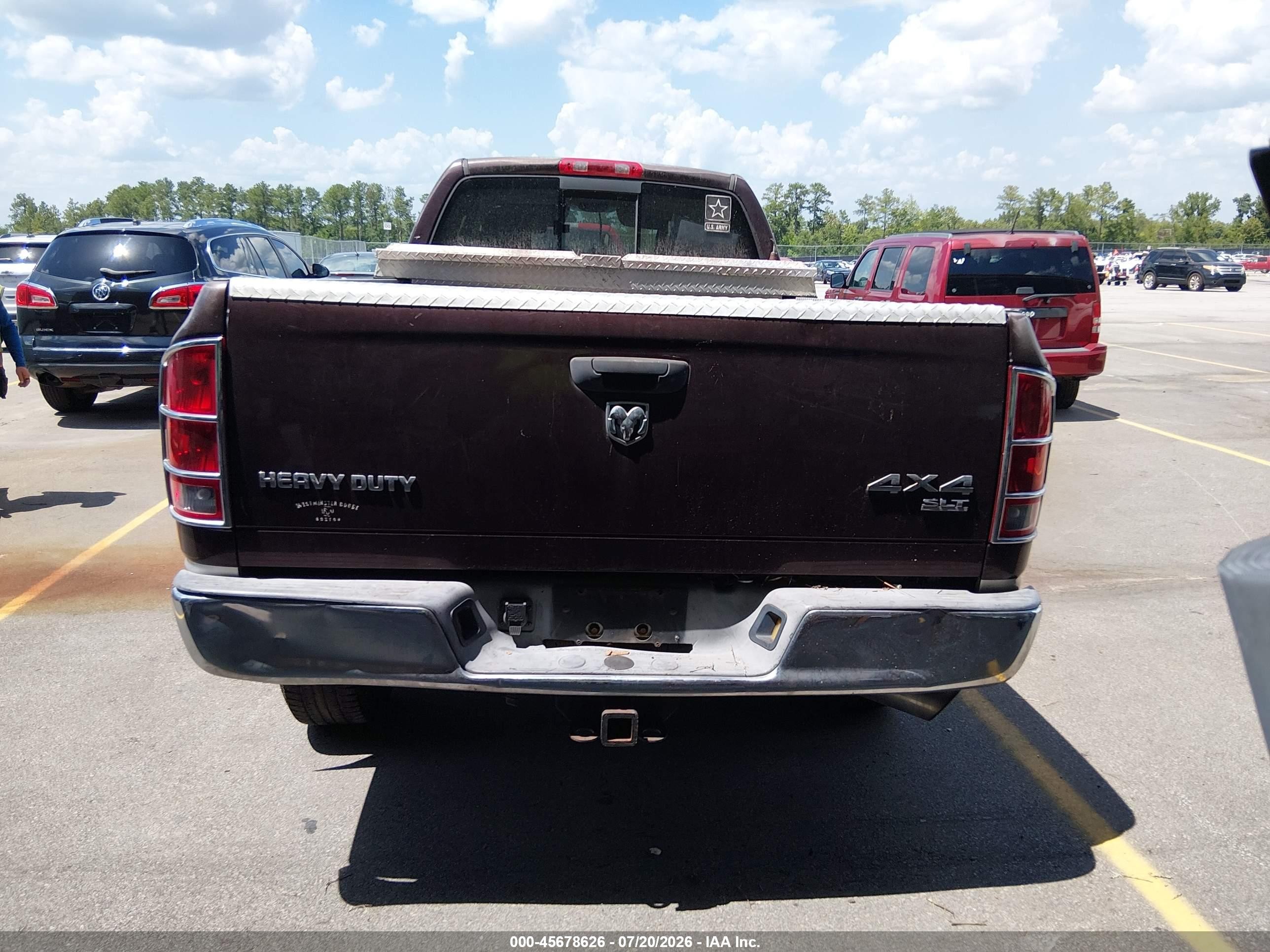 2005 Dodge Ram 2500 Slt/laramie Red vin: 3D7KS28C15G728254