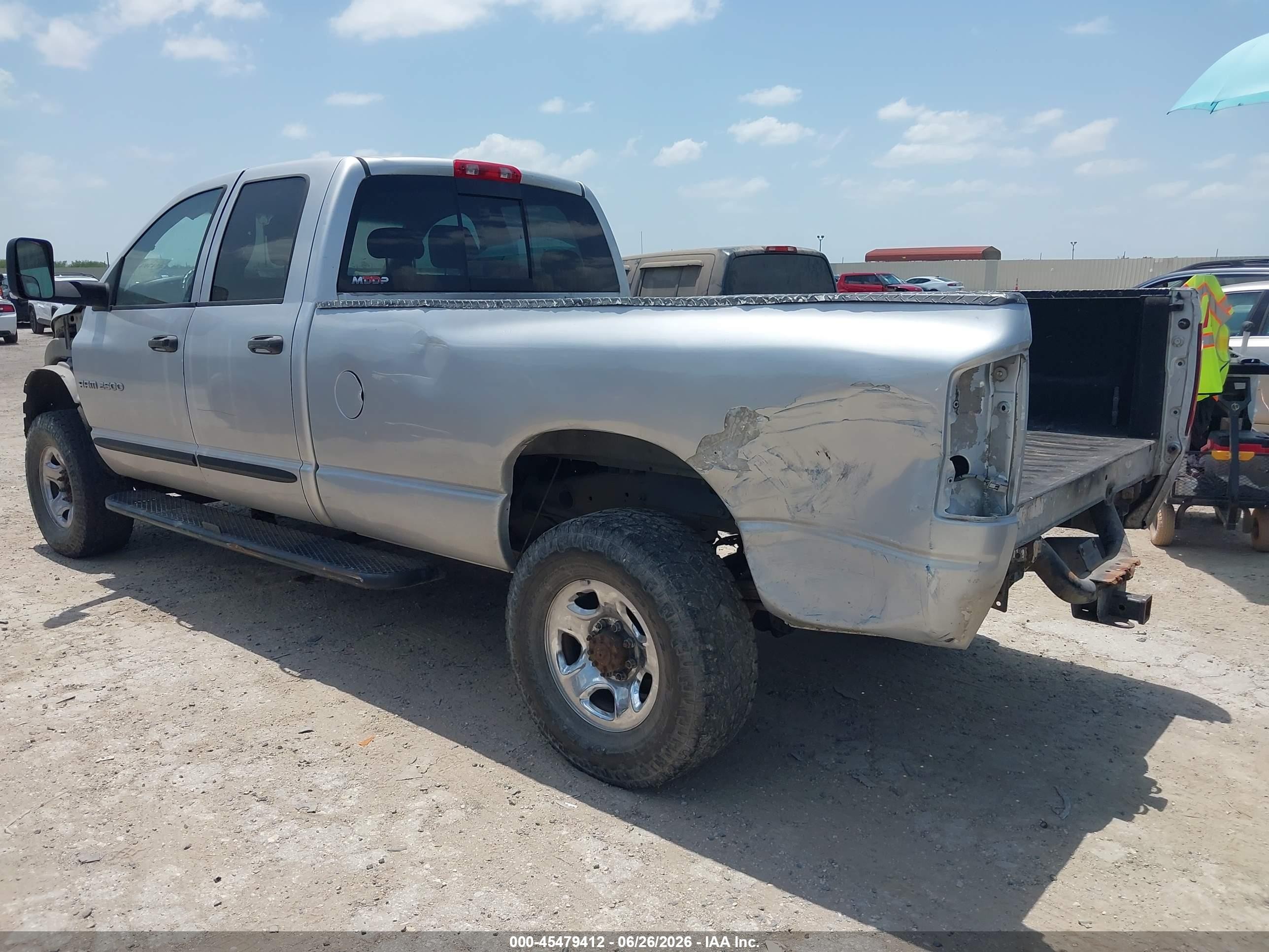 2005 Dodge Ram 2500 Slt/laramie Silver vin: 3D7KS28C15G846059