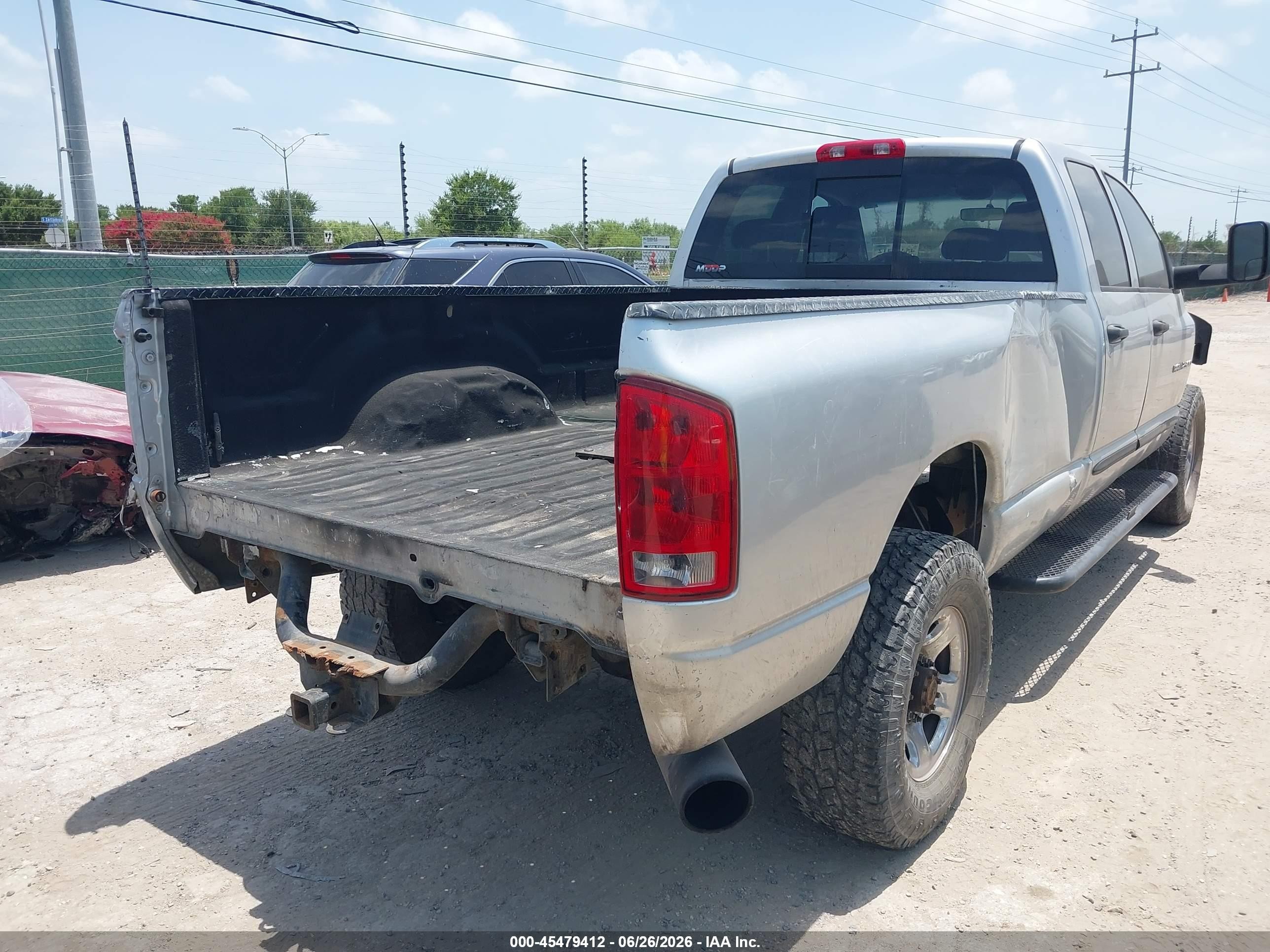 2005 Dodge Ram 2500 Slt/laramie Silver vin: 3D7KS28C15G846059