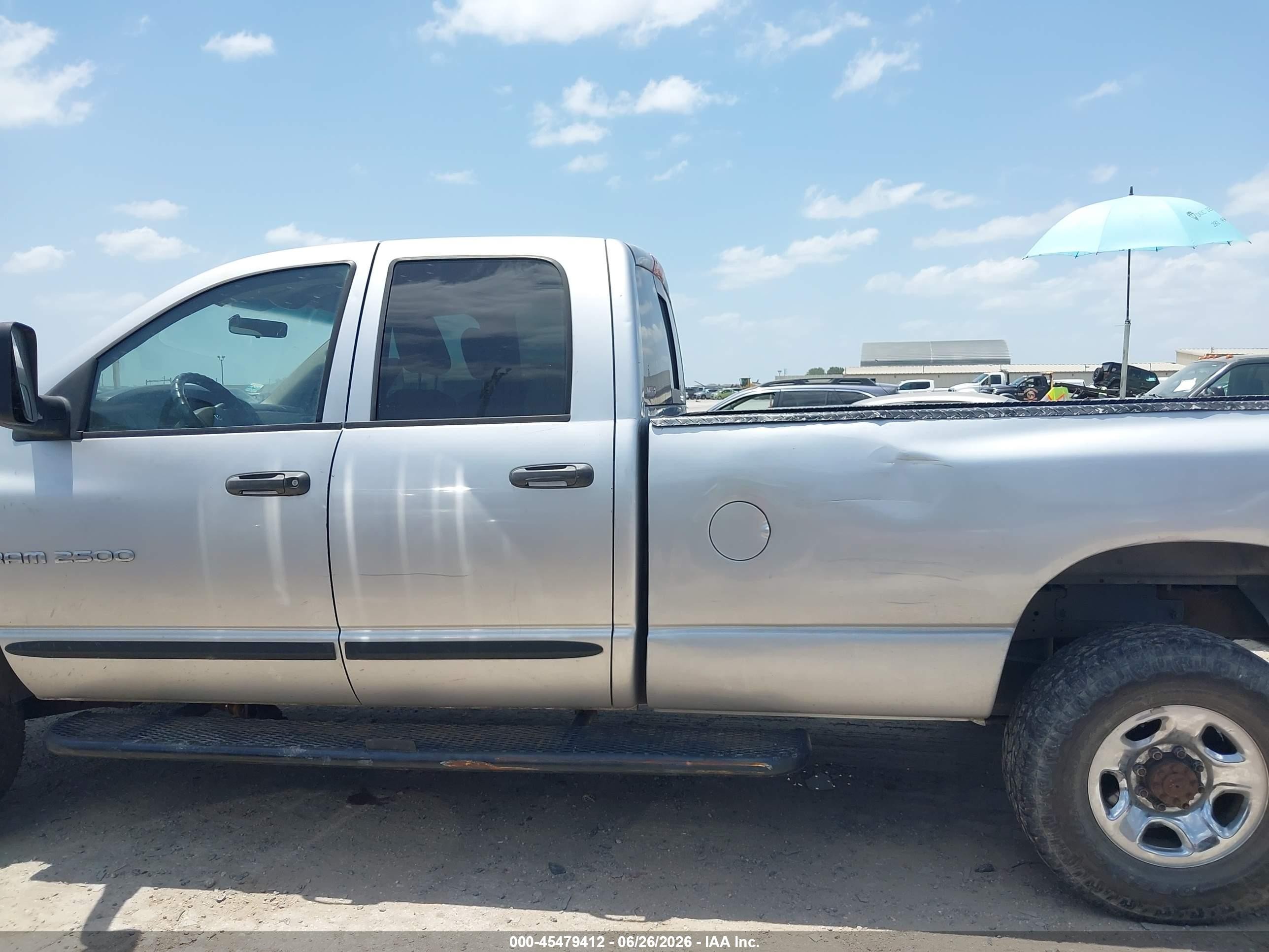 2005 Dodge Ram 2500 Slt/laramie Silver vin: 3D7KS28C15G846059