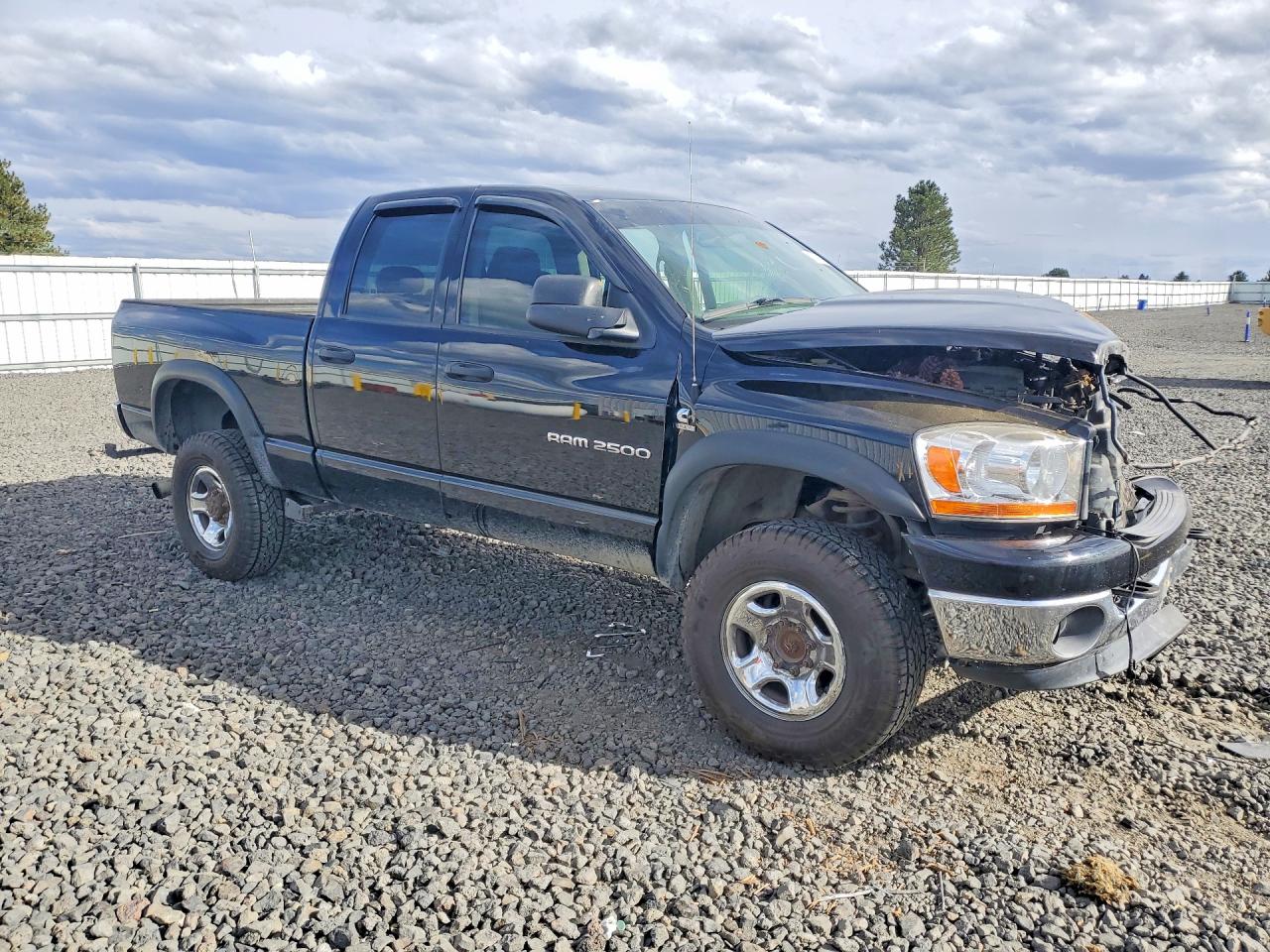 2006 Dodge Ram 2500 St Черный vin: 3D7KS28C16G167877