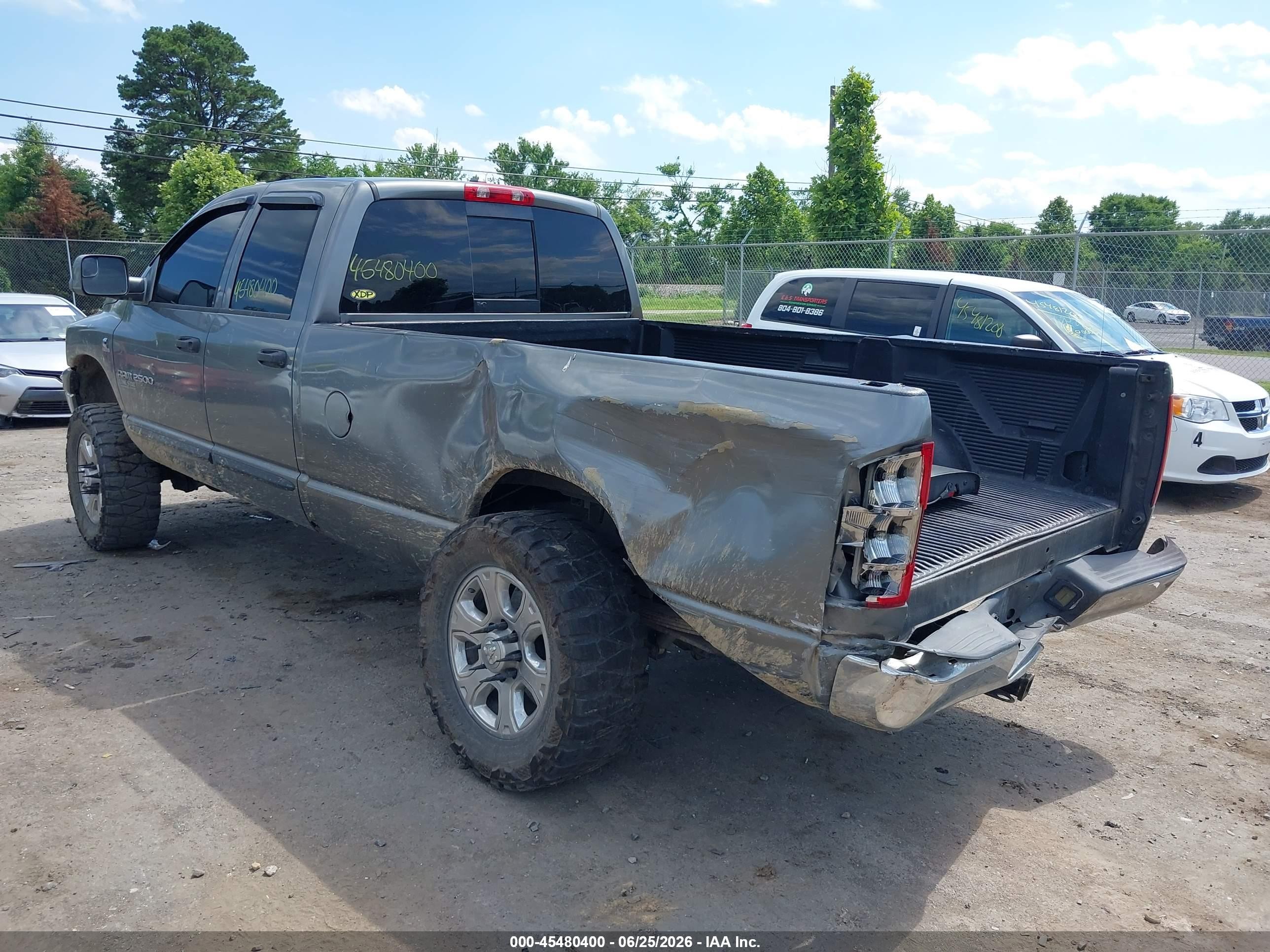 2006 Dodge Ram 2500 Slt/sport Gray vin: 3D7KS28C26G240982