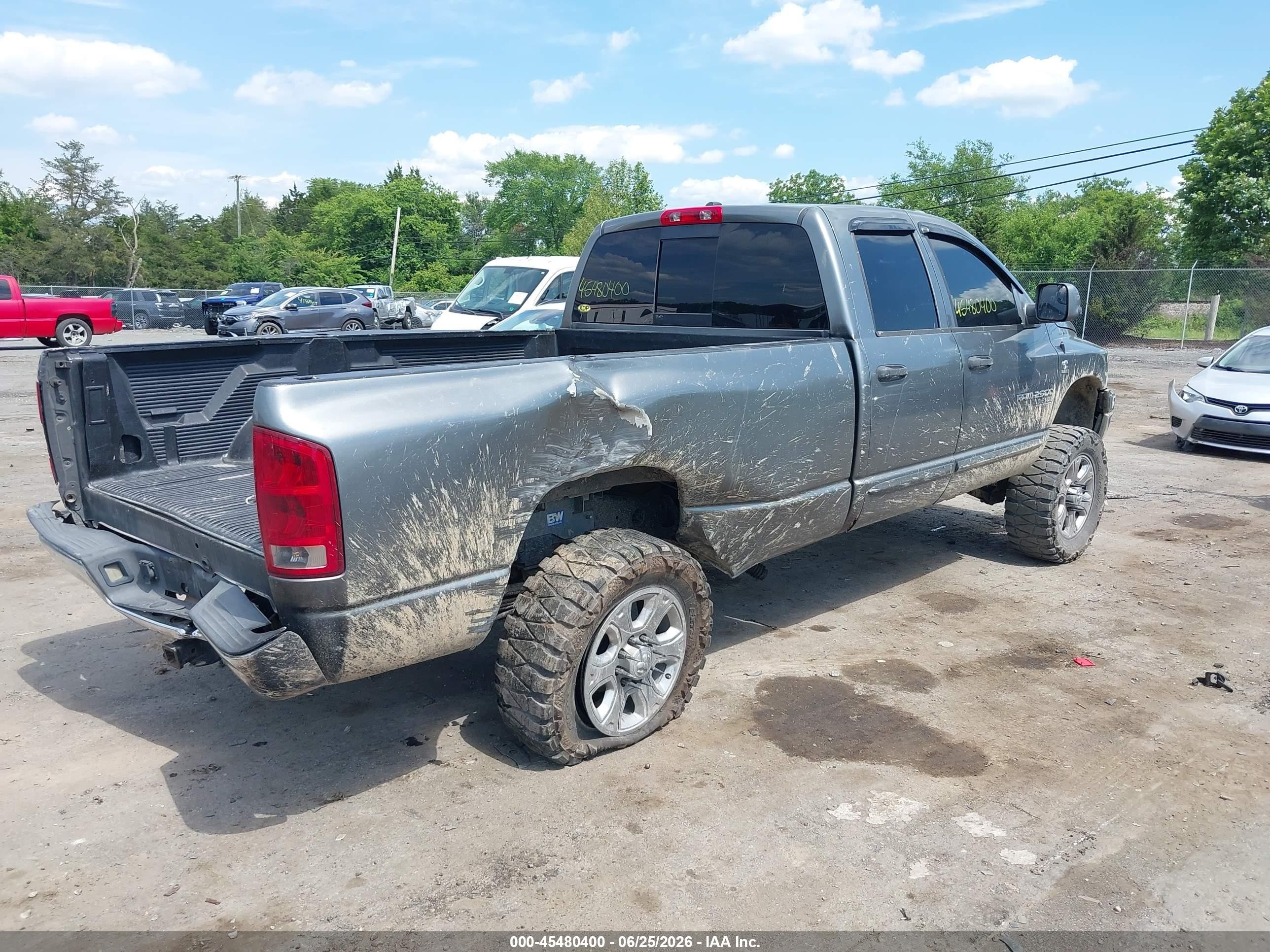 2006 Dodge Ram 2500 Slt/sport Gray vin: 3D7KS28C26G240982