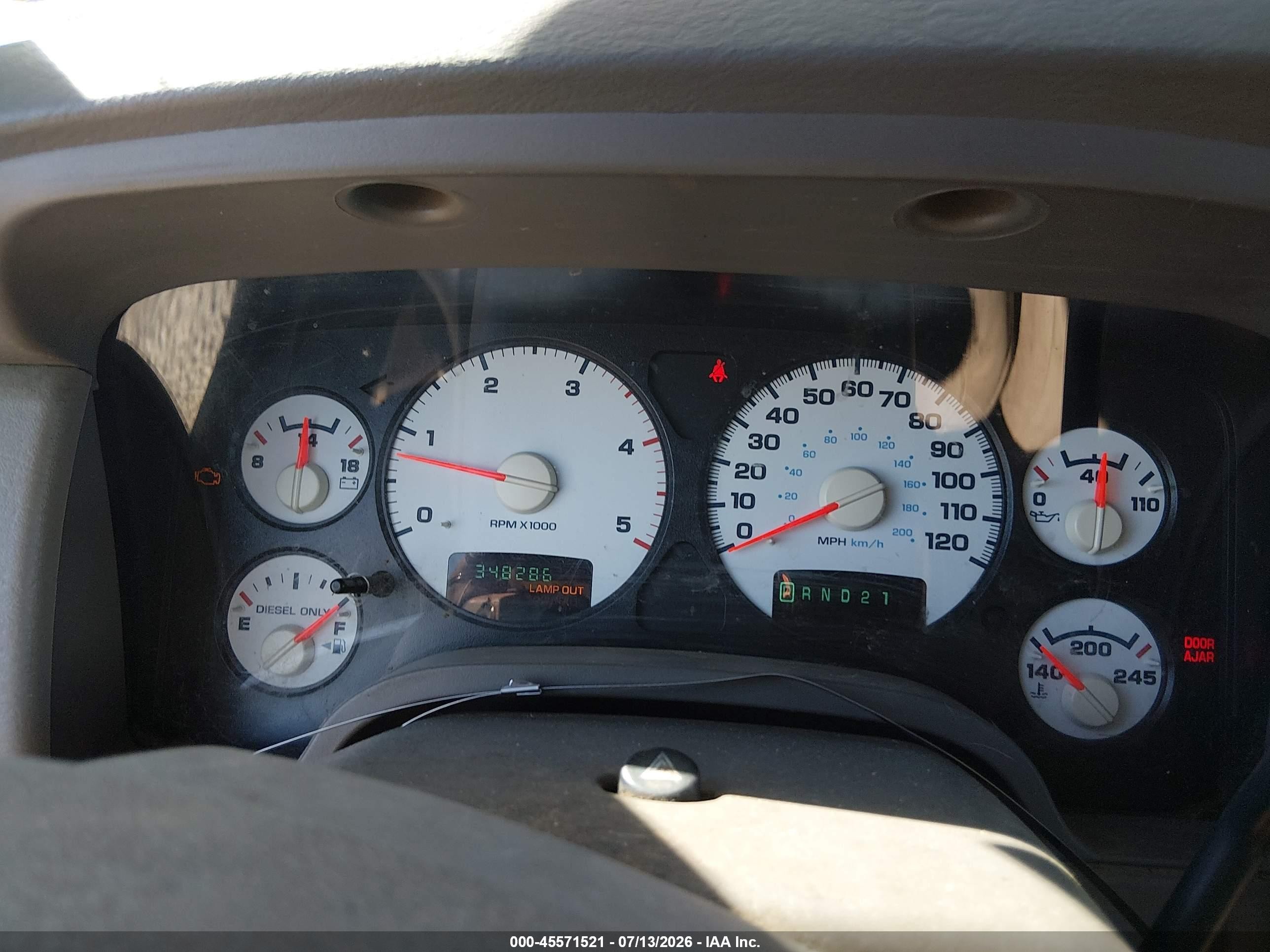 2005 Dodge Ram 2500 Slt/laramie Red vin: 3D7KS28C35G788665