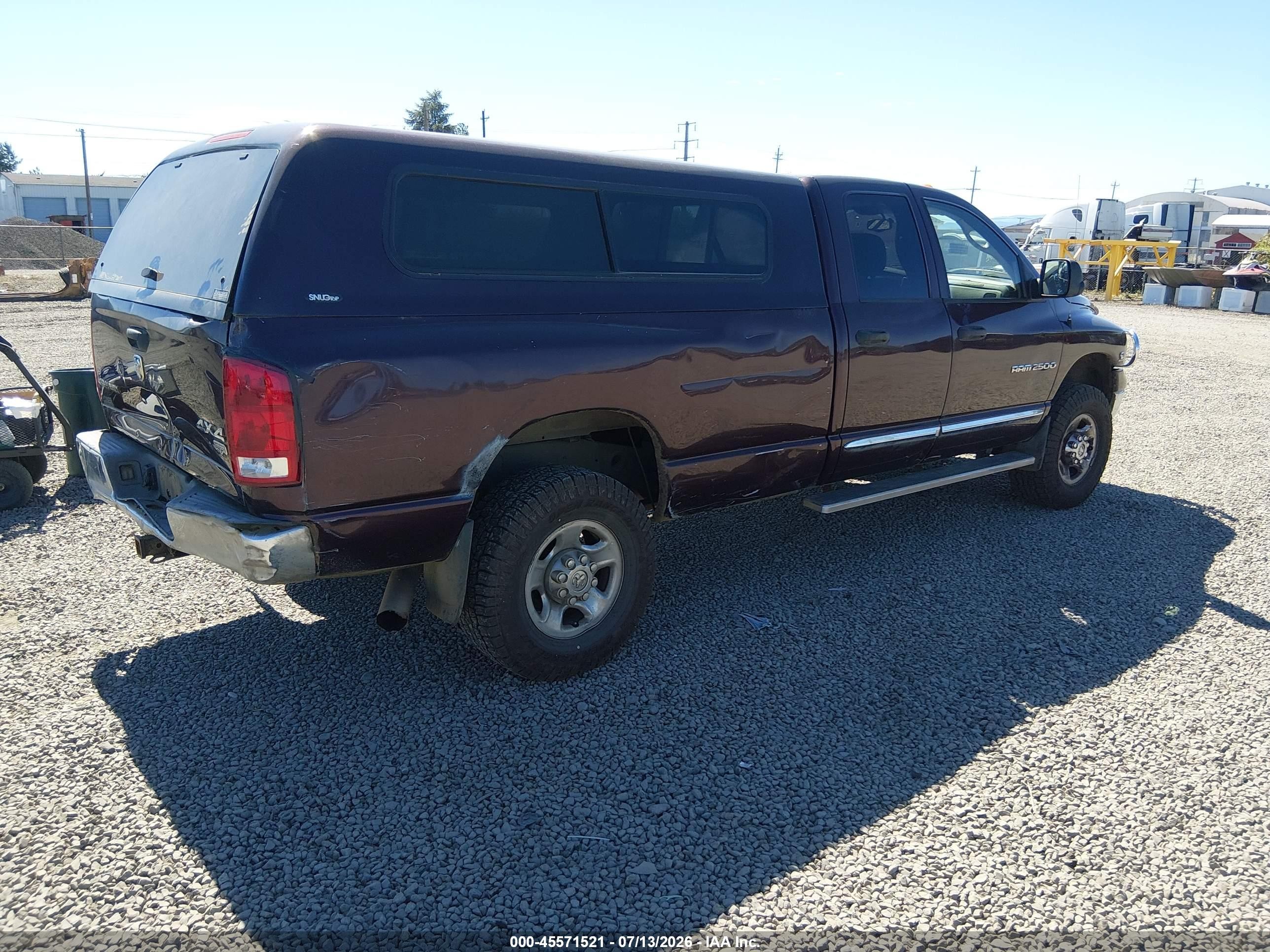 2005 Dodge Ram 2500 Slt/laramie Red vin: 3D7KS28C35G788665
