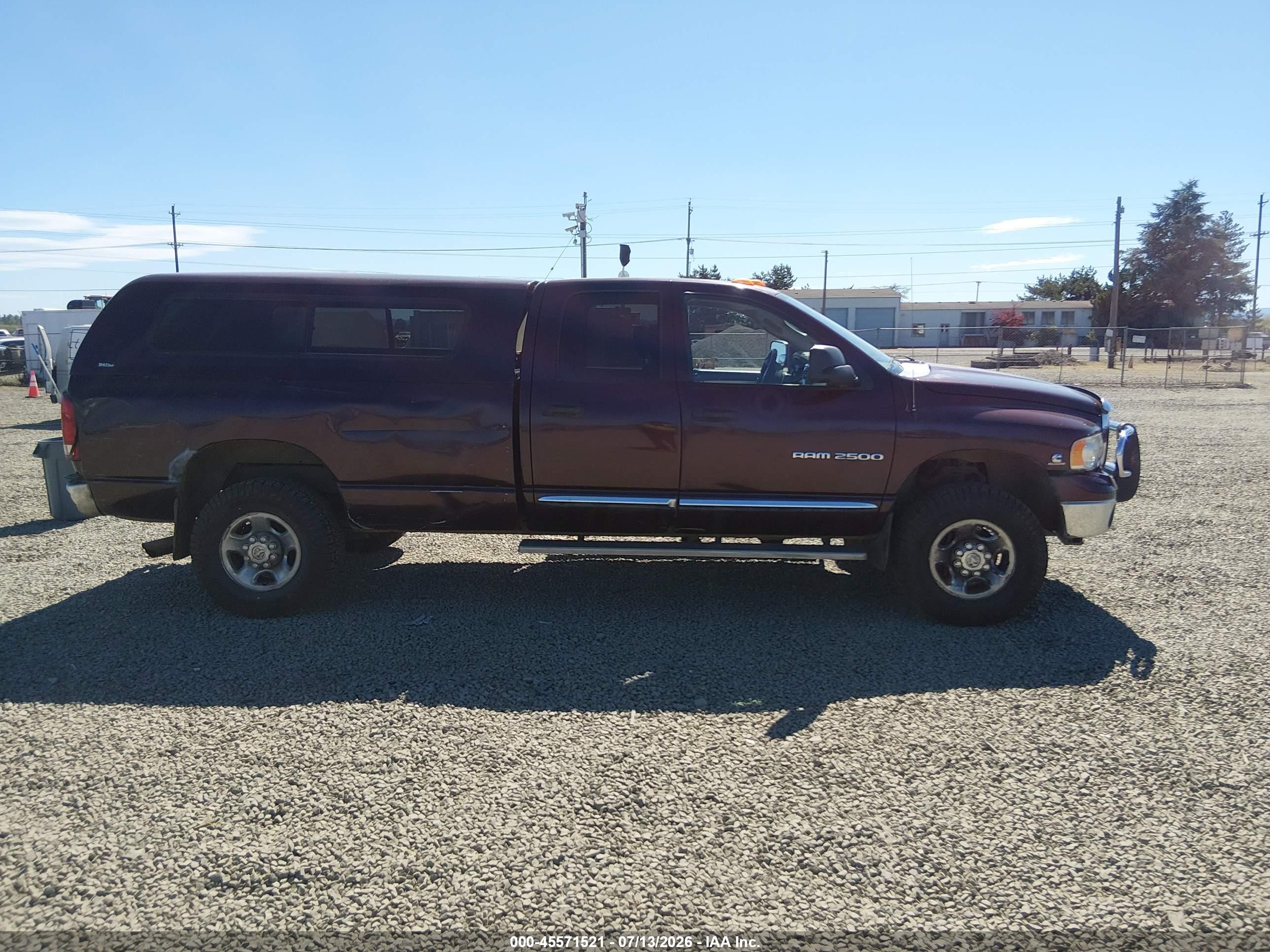 2005 Dodge Ram 2500 Slt/laramie Red vin: 3D7KS28C35G788665