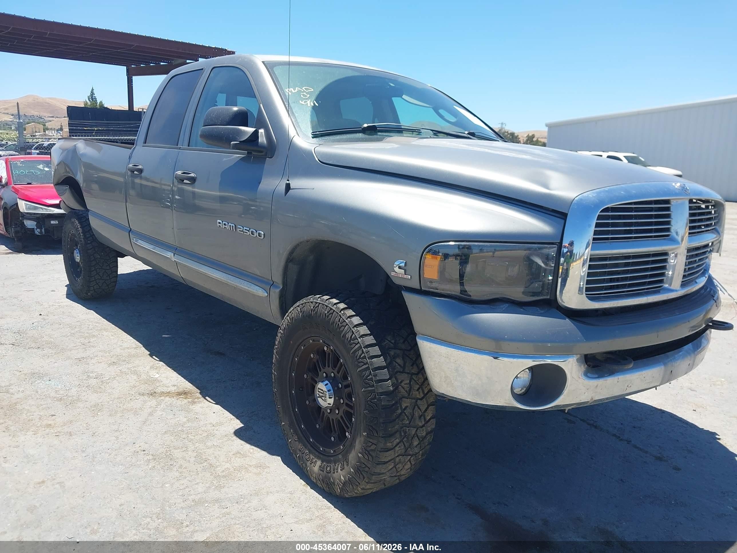 2005 Dodge Ram 2500 Slt/laramie Gray vin: 3D7KS28C35G830929