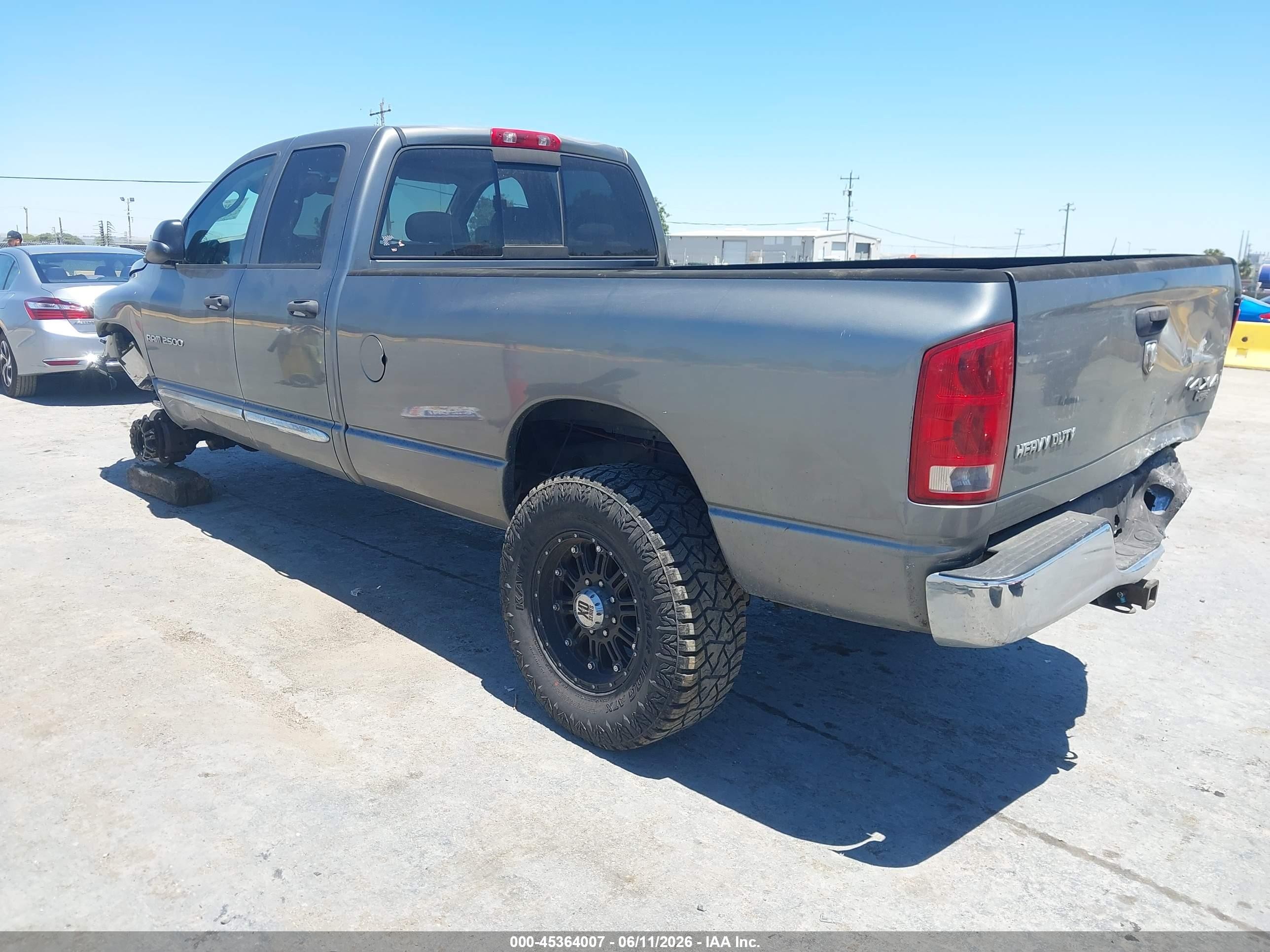 2005 Dodge Ram 2500 Slt/laramie Gray vin: 3D7KS28C35G830929