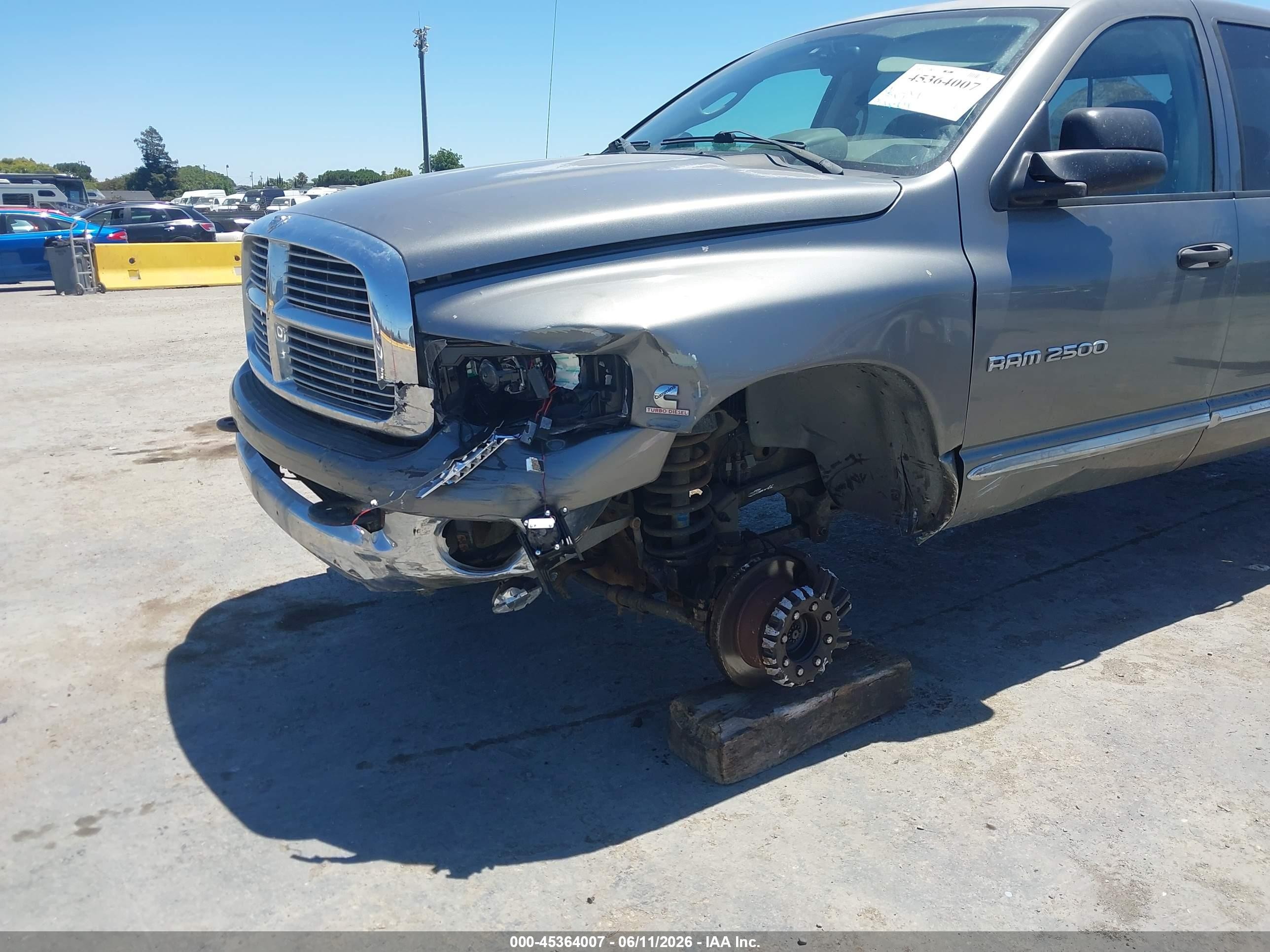 2005 Dodge Ram 2500 Slt/laramie Gray vin: 3D7KS28C35G830929