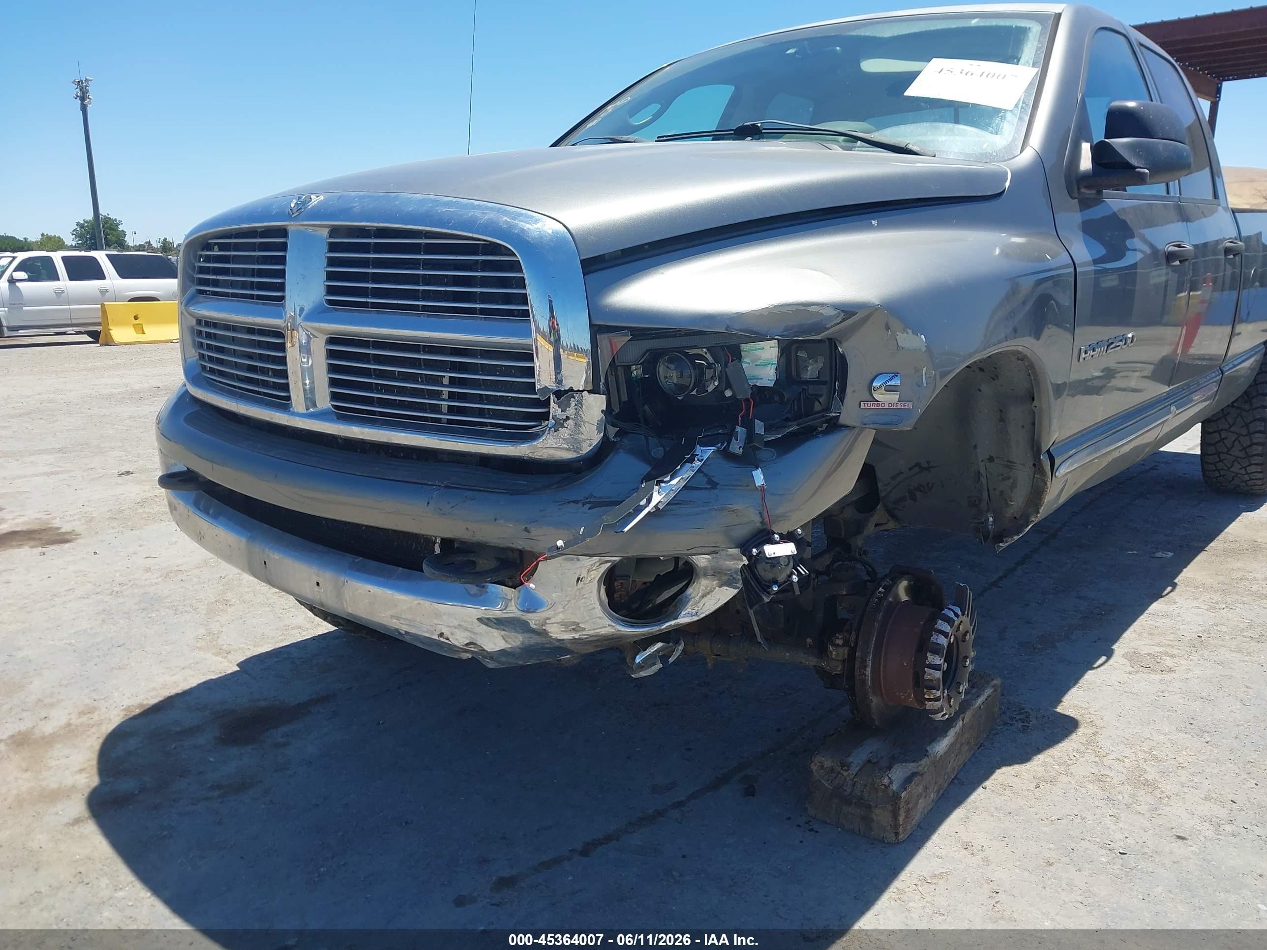 2005 Dodge Ram 2500 Slt/laramie Gray vin: 3D7KS28C35G830929