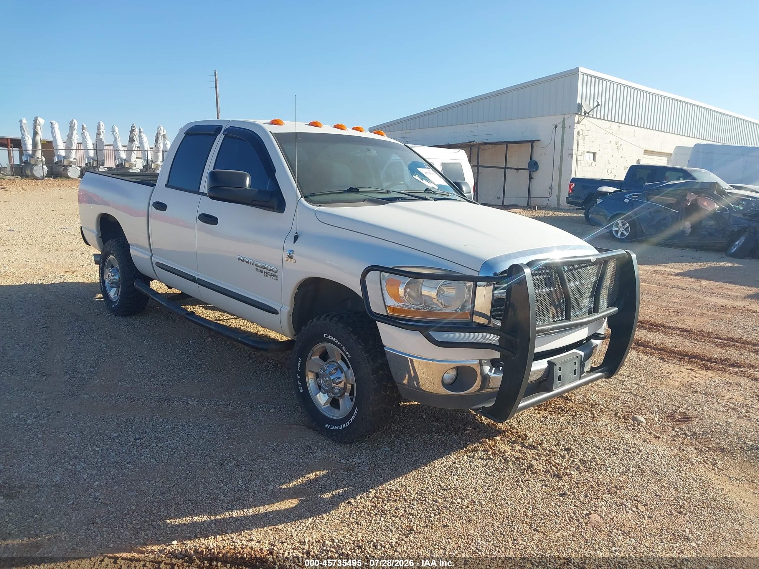 2006 Dodge Ram 2500 Slt/trx4 Off Road/sport/power Wagon White vin: 3D7KS28C36G230672
