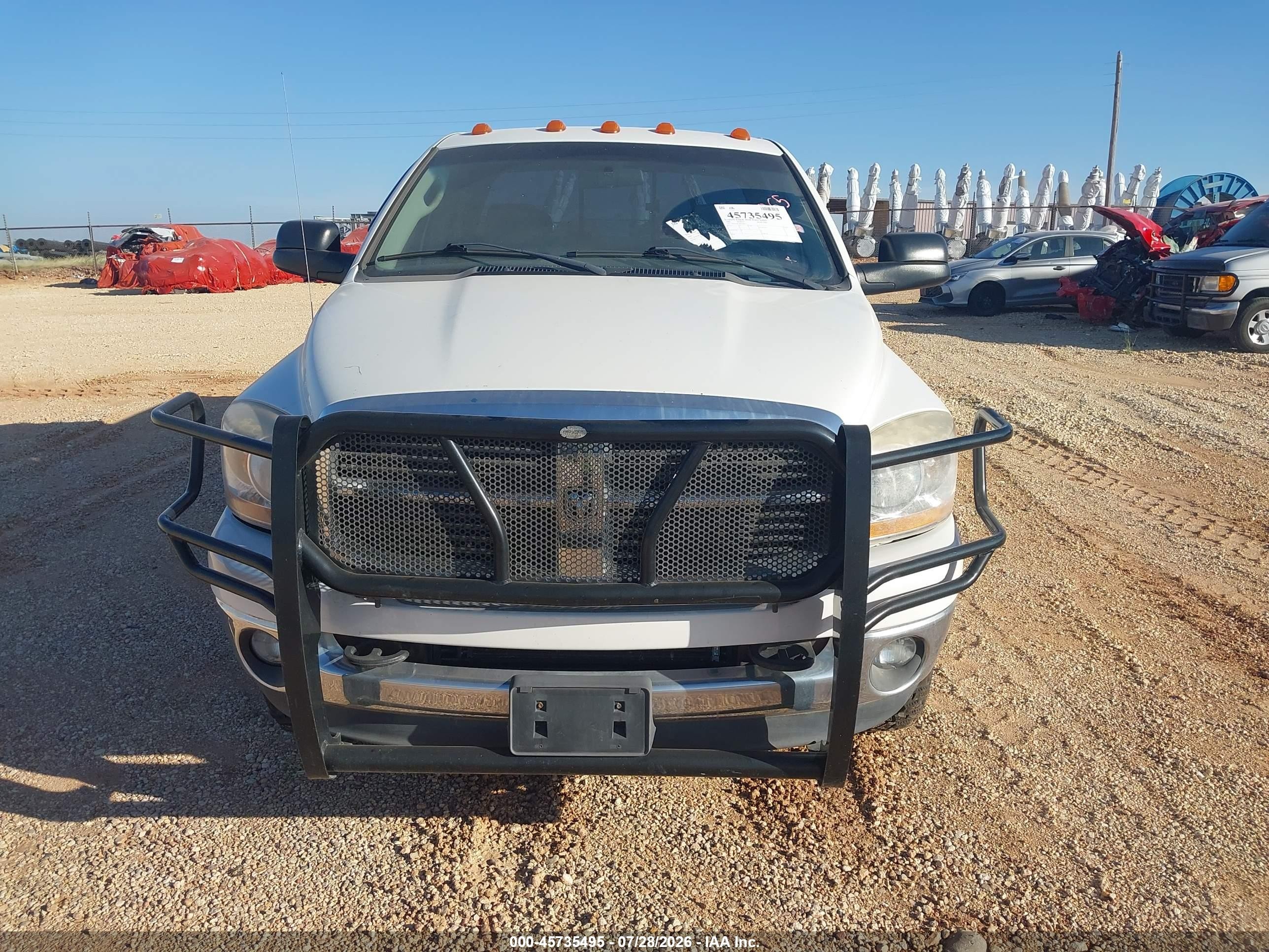 2006 Dodge Ram 2500 Slt/trx4 Off Road/sport/power Wagon White vin: 3D7KS28C36G230672