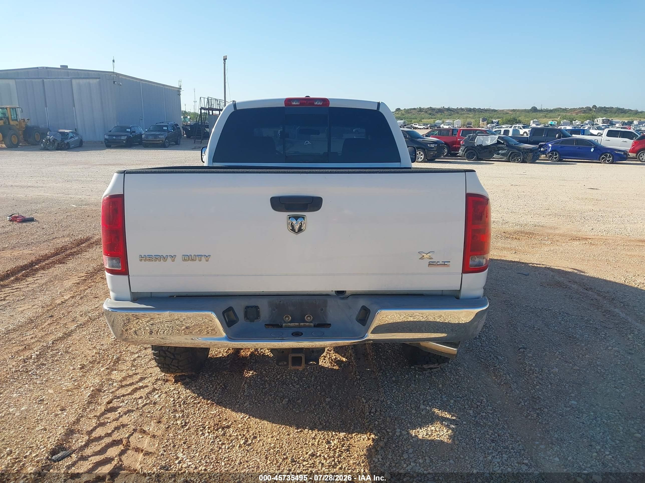 2006 Dodge Ram 2500 Slt/trx4 Off Road/sport/power Wagon White vin: 3D7KS28C36G230672
