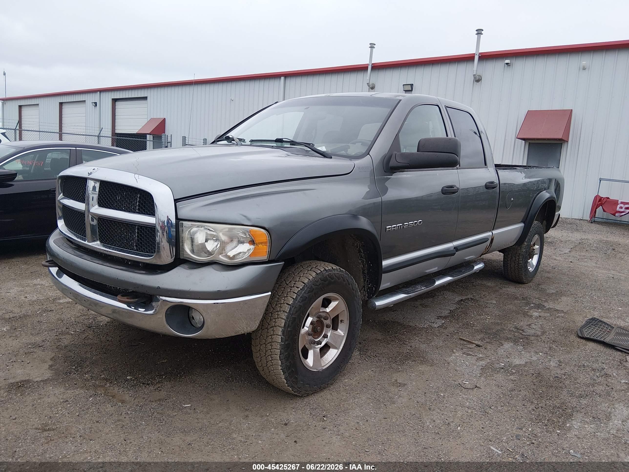 2005 Dodge Ram 2500 Slt/laramie Серый vin: 3D7KS28C45G741077