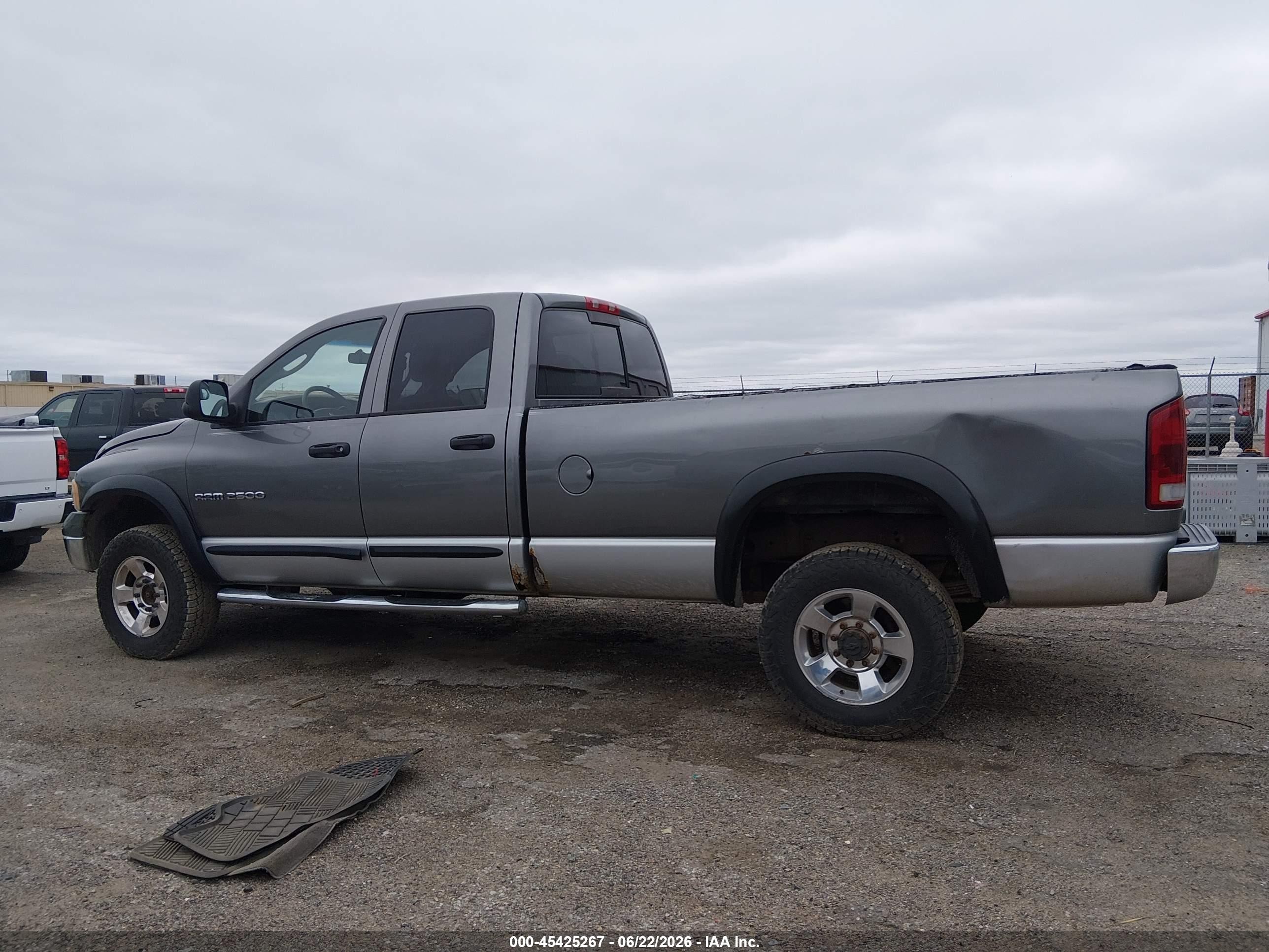 2005 Dodge Ram 2500 Slt/laramie Серый vin: 3D7KS28C45G741077