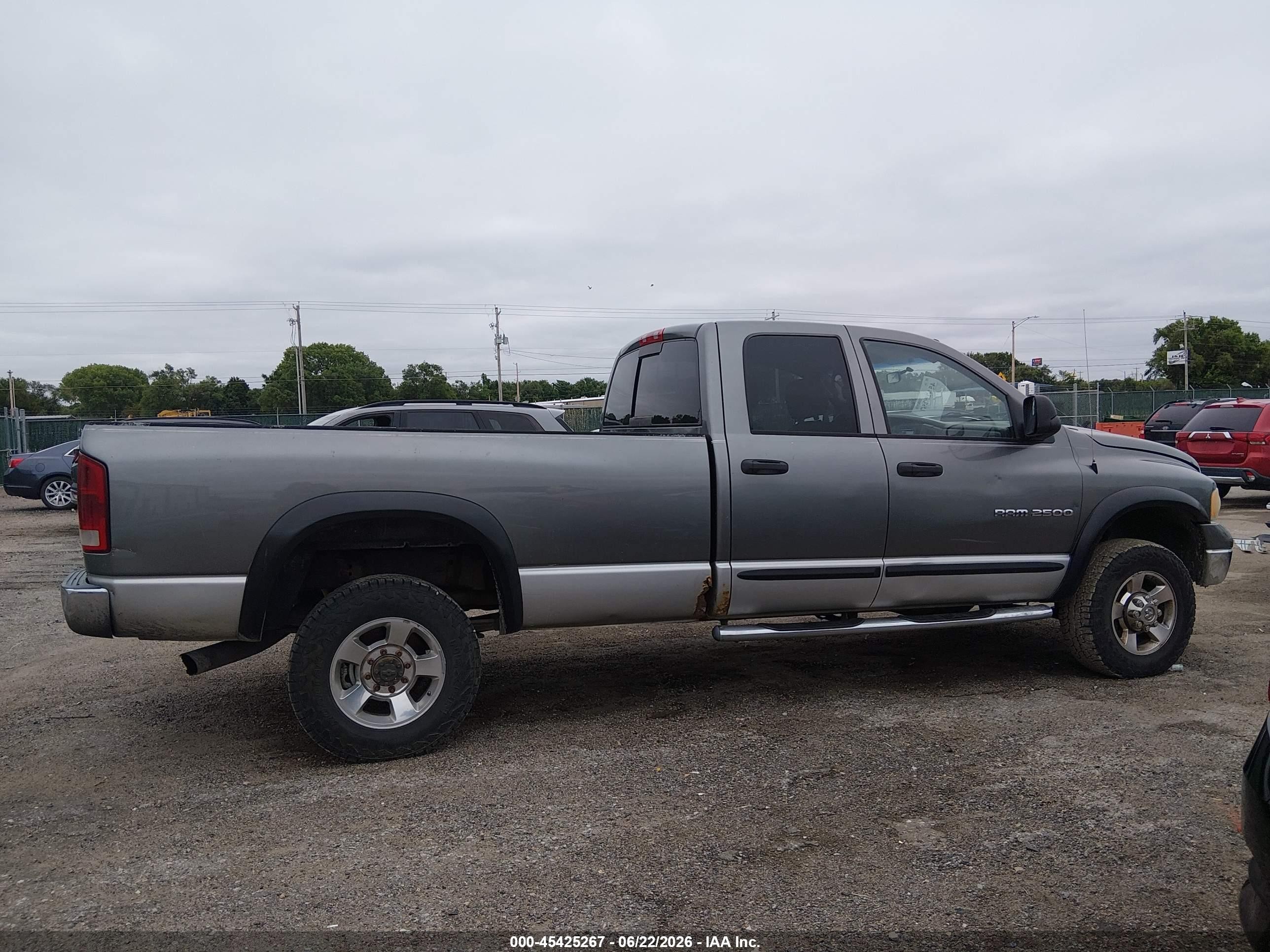 2005 Dodge Ram 2500 Slt/laramie Серый vin: 3D7KS28C45G741077