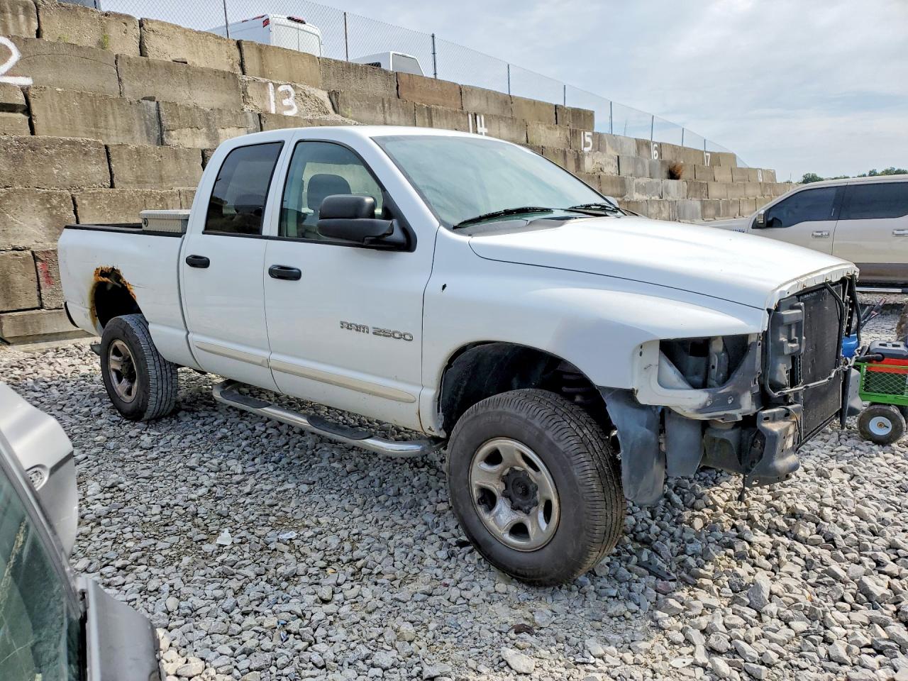2005 Dodge Ram 2500 St/slt White vin: 3D7KS28C45G807448