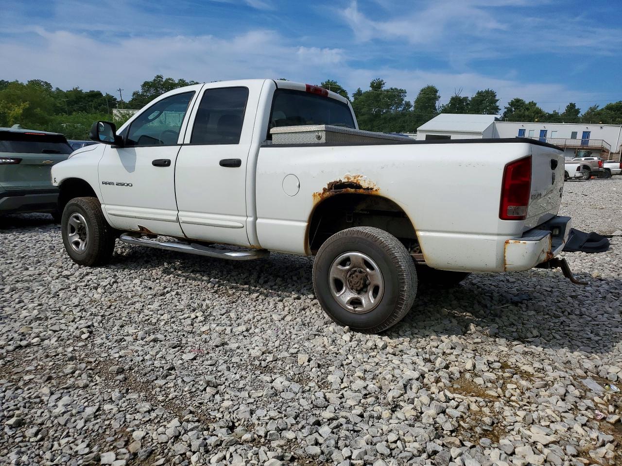 2005 Dodge Ram 2500 St/slt White vin: 3D7KS28C45G807448
