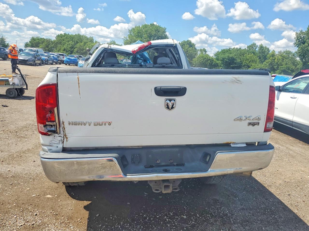 2005 Dodge Ram 2500 St White vin: 3D7KS28C55G808379