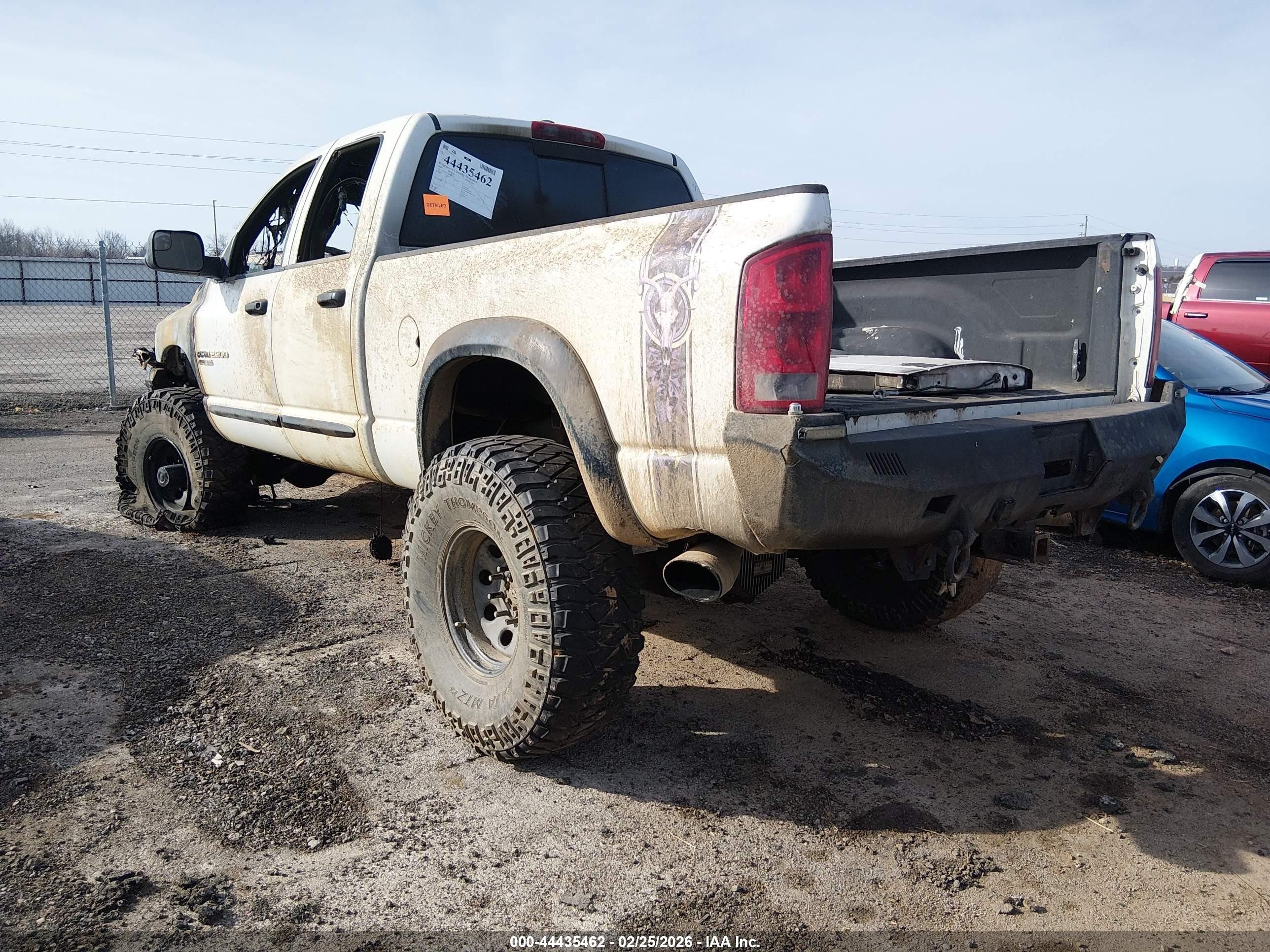 2005 Dodge Ram 2500 Slt/laramie White vin: 3D7KS28C65G825319