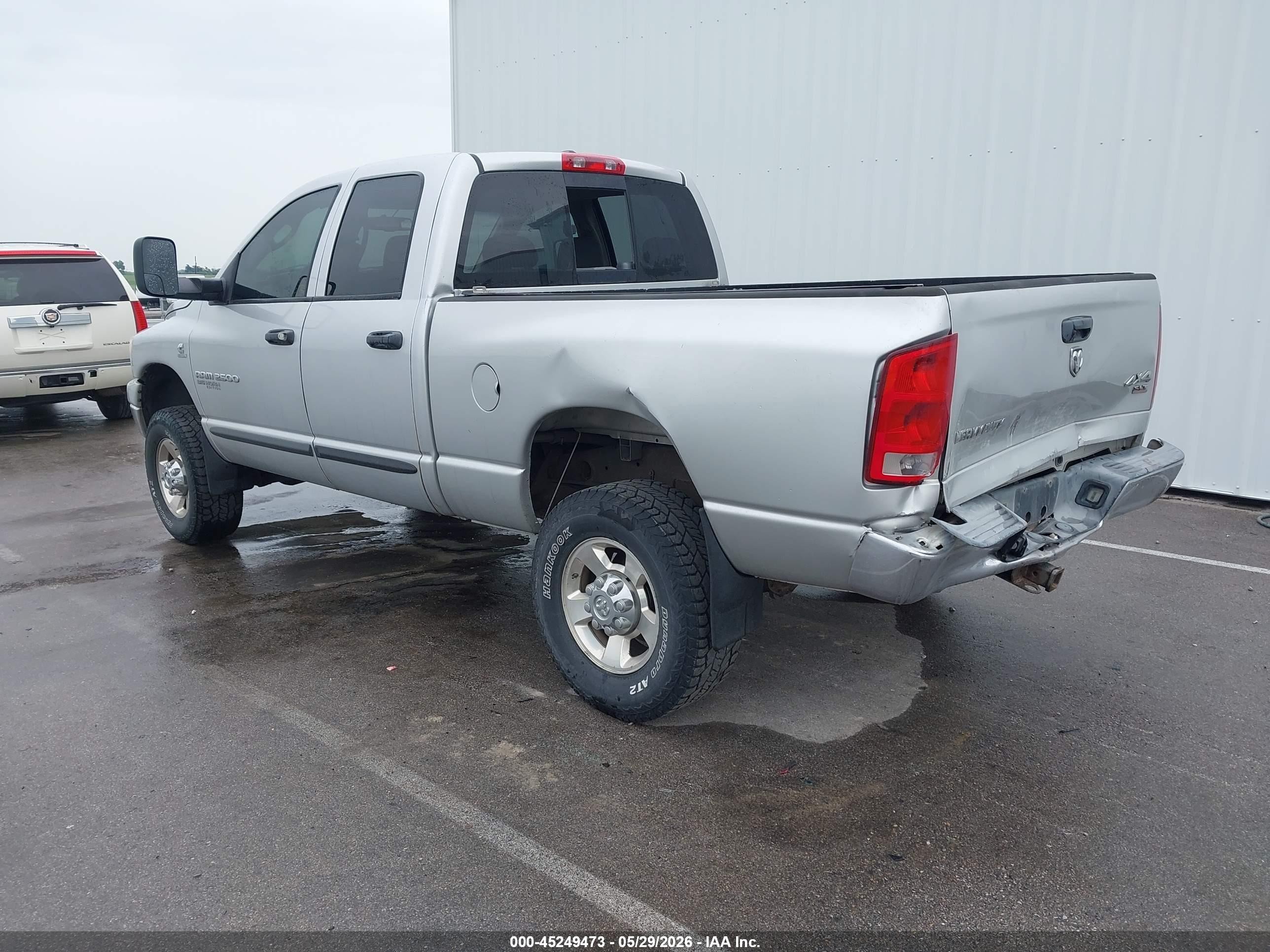 2006 Dodge Ram 2500 Slt/trx4 Off Road/sport/power Wagon Silver vin: 3D7KS28C66G231086