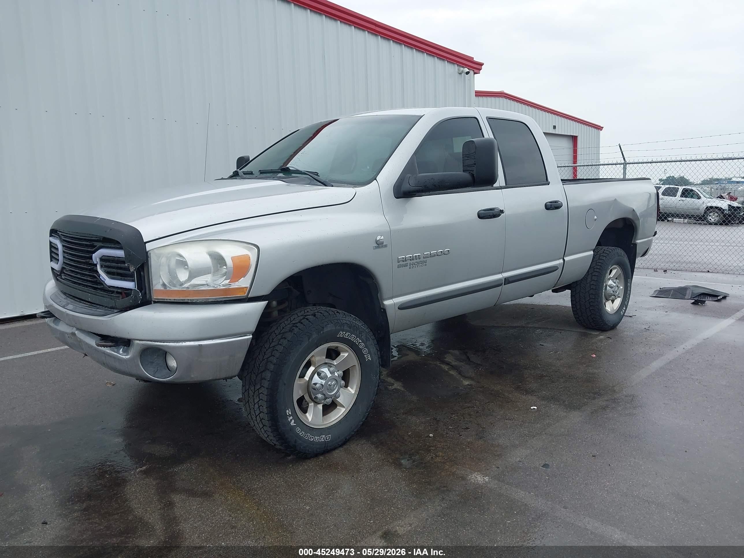 2006 Dodge Ram 2500 Slt/trx4 Off Road/sport/power Wagon Silver vin: 3D7KS28C66G231086