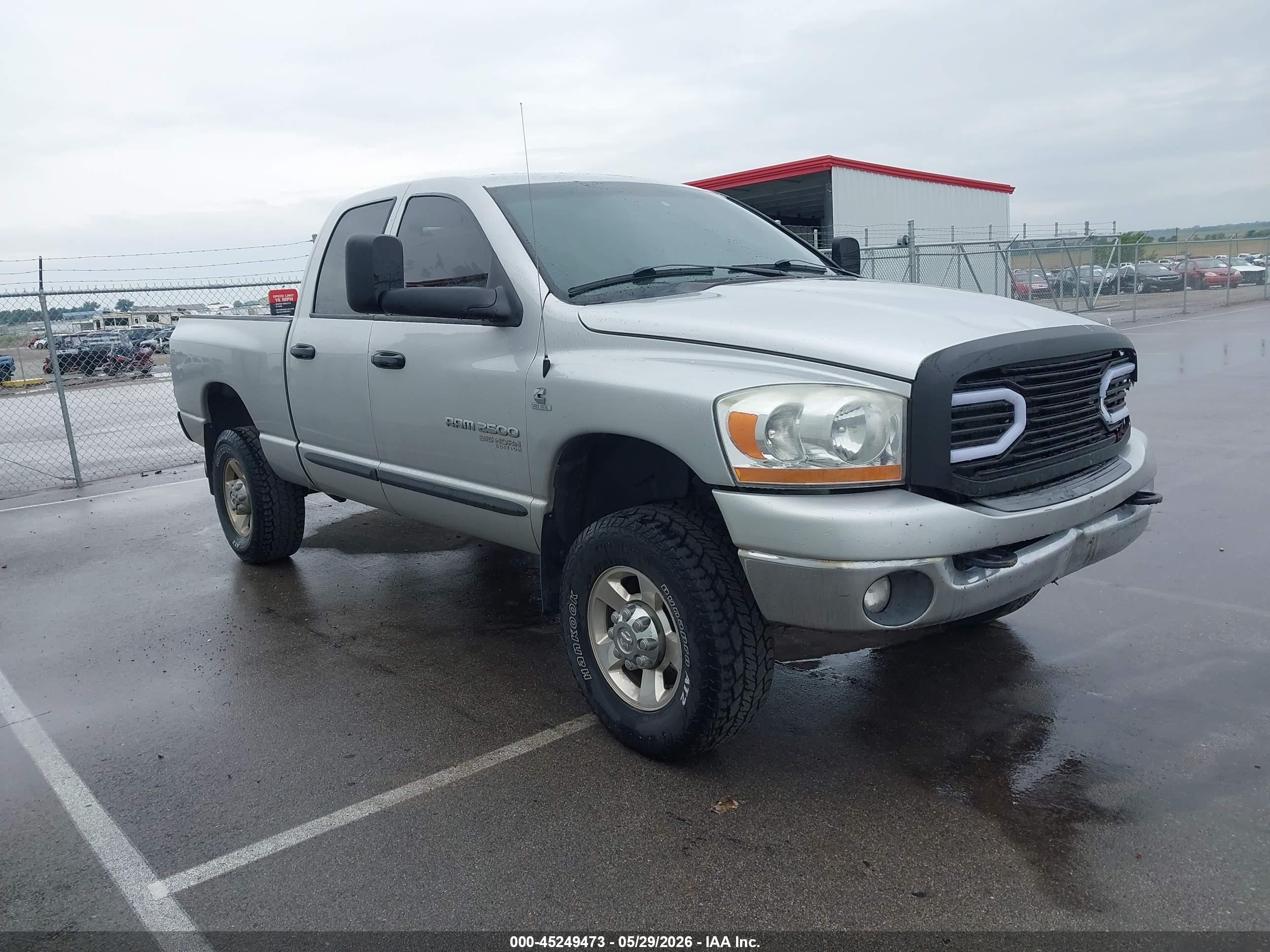 2006 Dodge Ram 2500 Slt/trx4 Off Road/sport/power Wagon Silver vin: 3D7KS28C66G231086