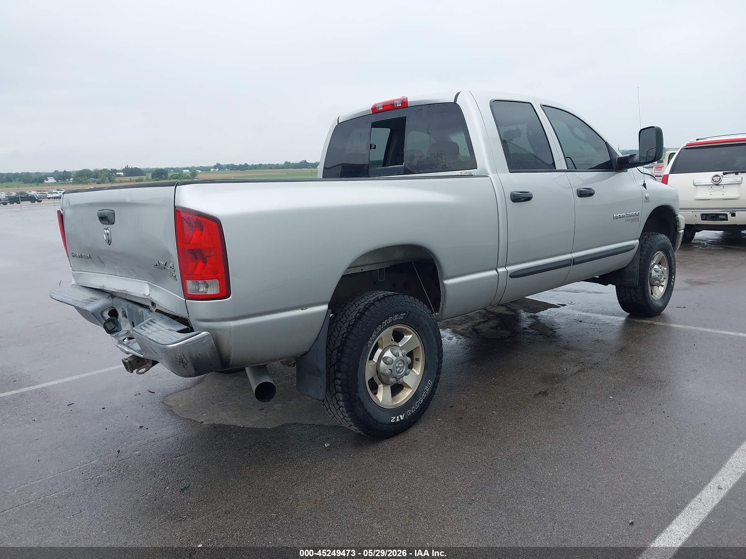 2006 Dodge Ram 2500 Slt/trx4 Off Road/sport/power Wagon Silver vin: 3D7KS28C66G231086
