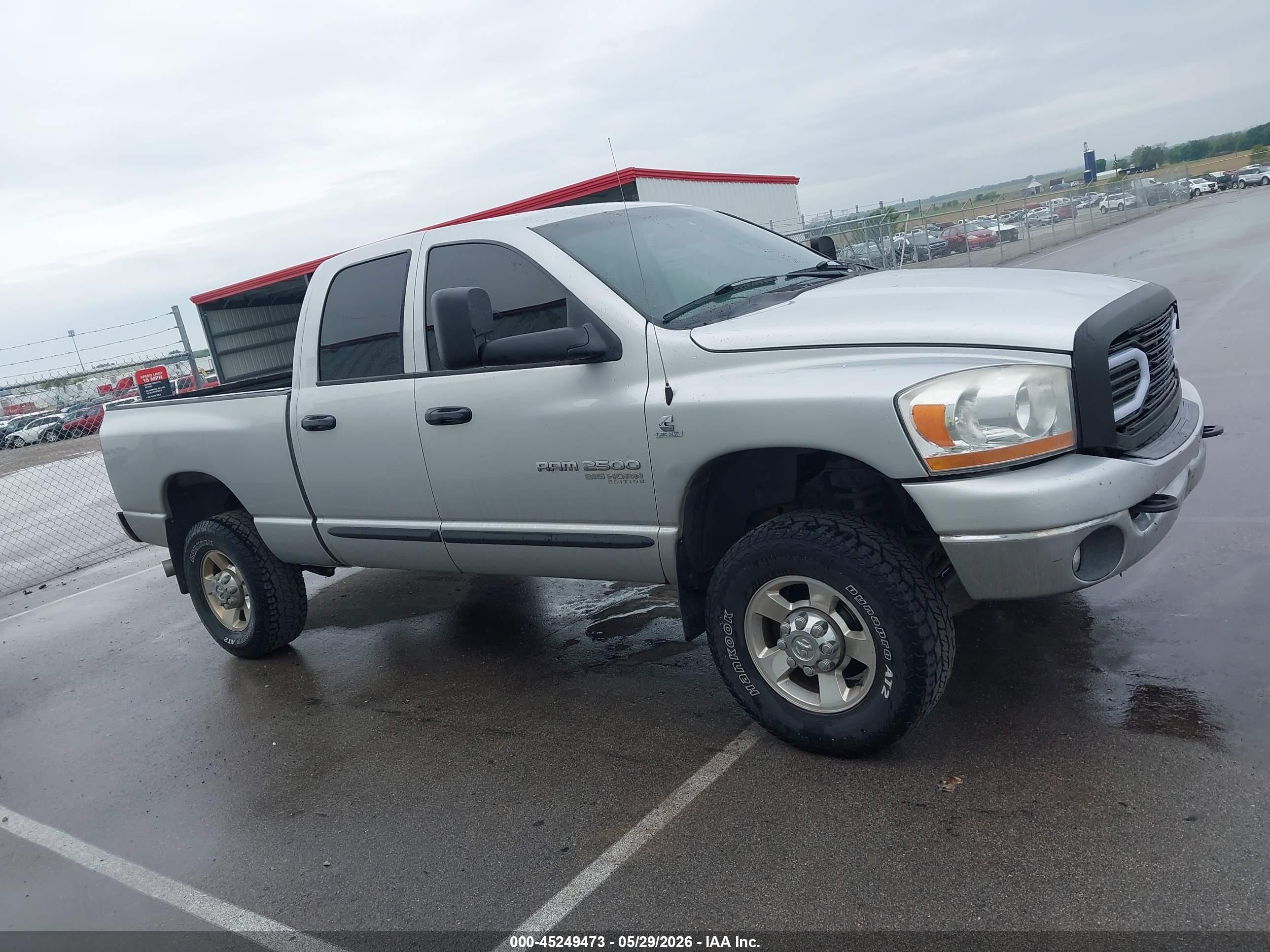 2006 Dodge Ram 2500 Slt/trx4 Off Road/sport/power Wagon Silver vin: 3D7KS28C66G231086