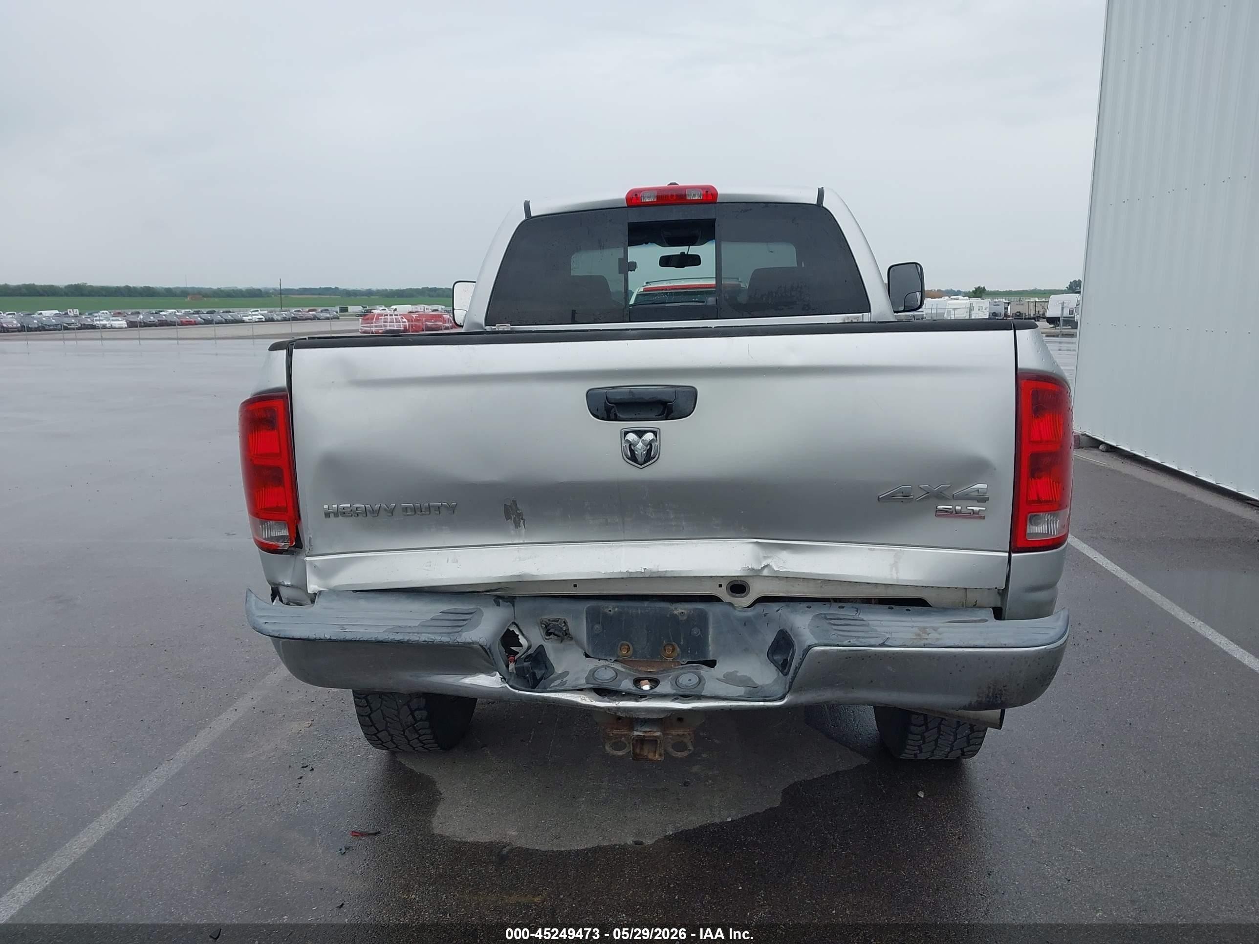 2006 Dodge Ram 2500 Slt/trx4 Off Road/sport/power Wagon Silver vin: 3D7KS28C66G231086