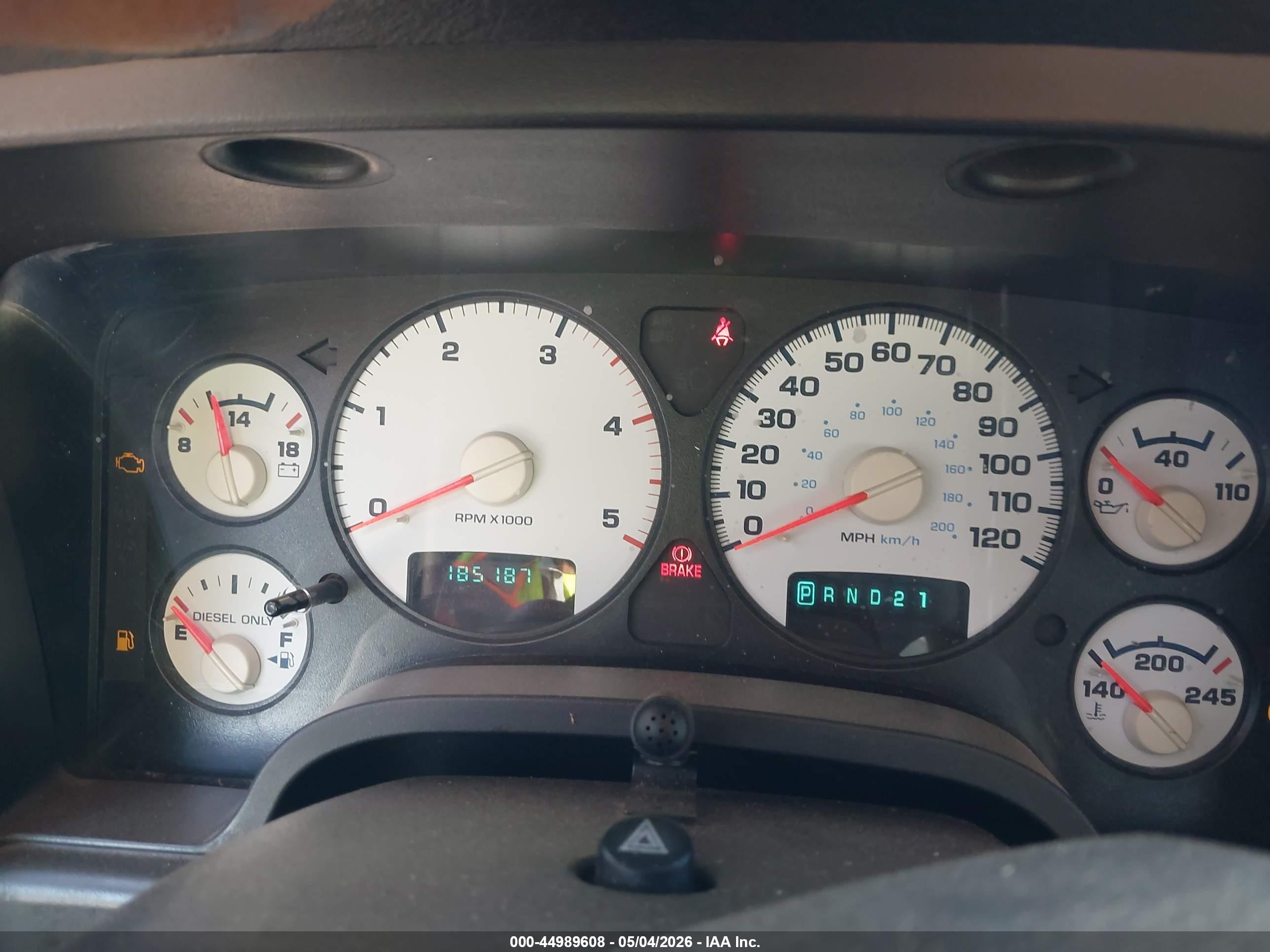 2005 Dodge Ram 2500 Slt/laramie Beige vin: 3D7KS28C75G826527
