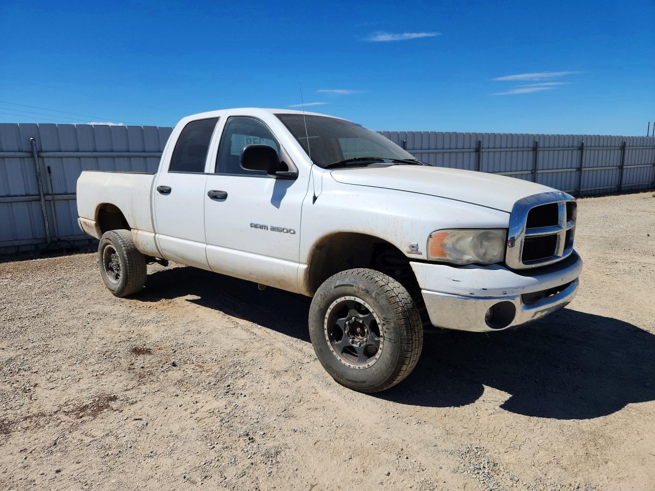 2005 Dodge Ram 2500 St White vin: 3D7KS28C75G857373