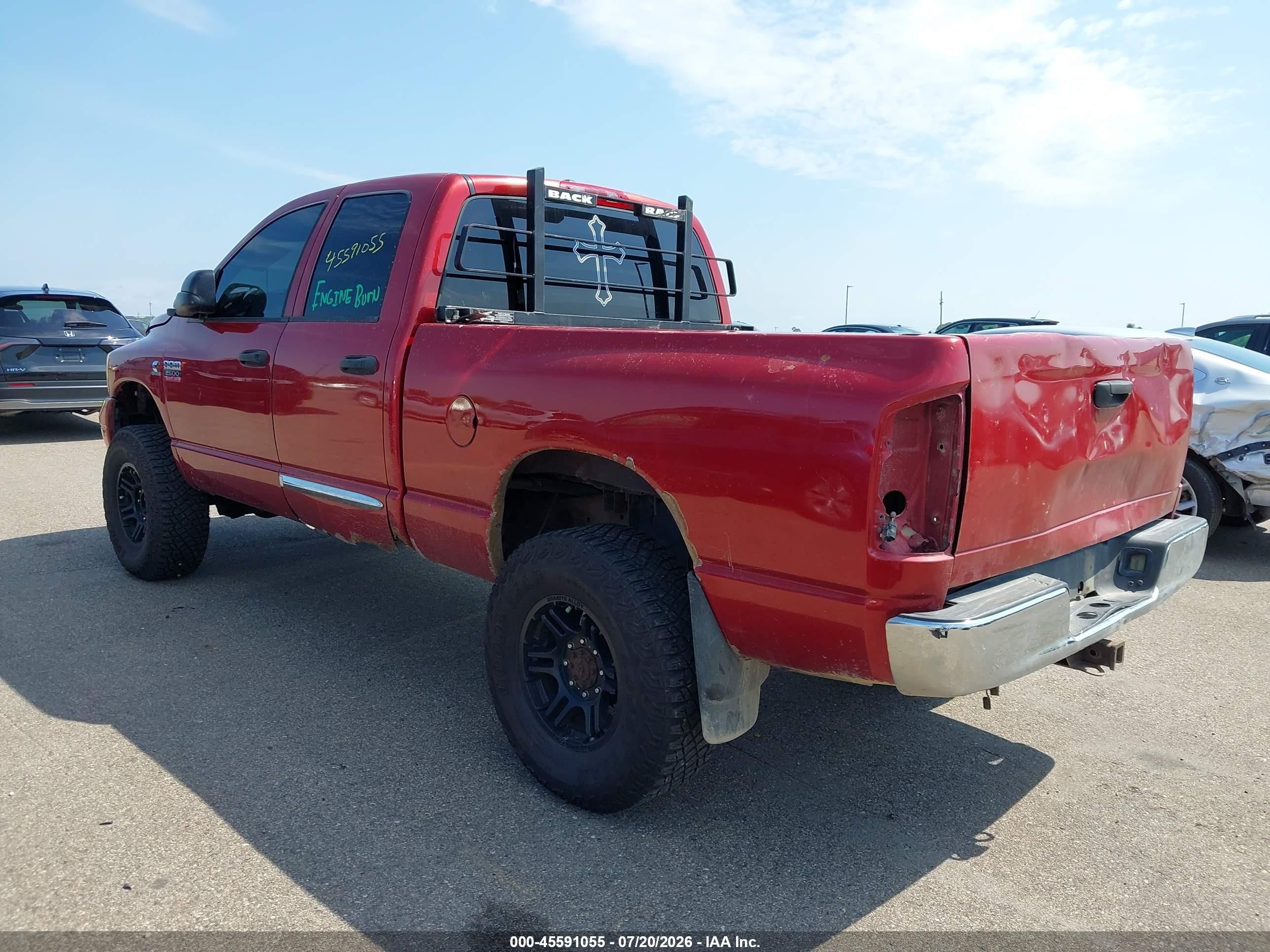 2006 Dodge Ram 2500 Laramie Maroon vin: 3D7KS28C76G148475