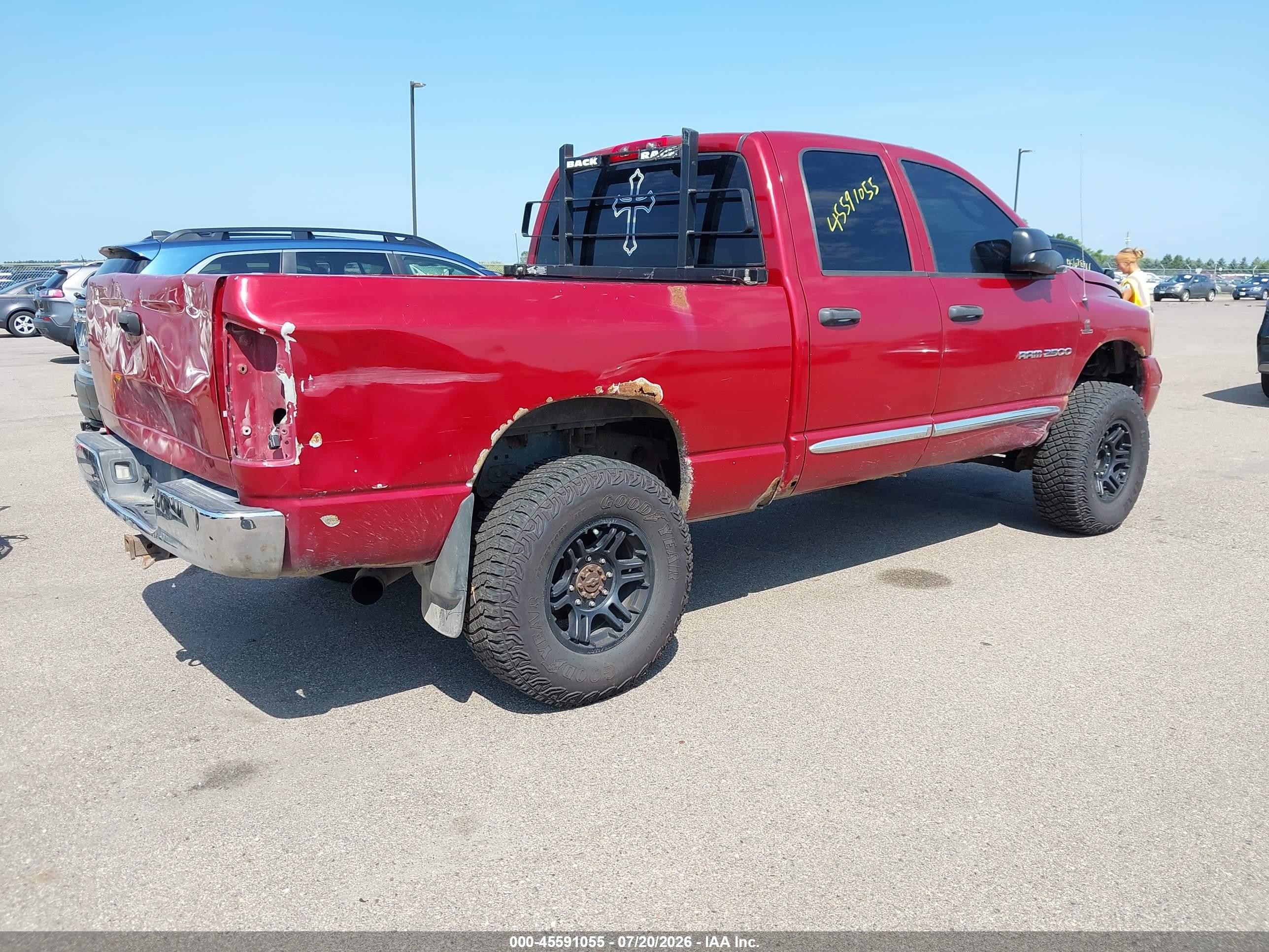 2006 Dodge Ram 2500 Laramie Maroon vin: 3D7KS28C76G148475