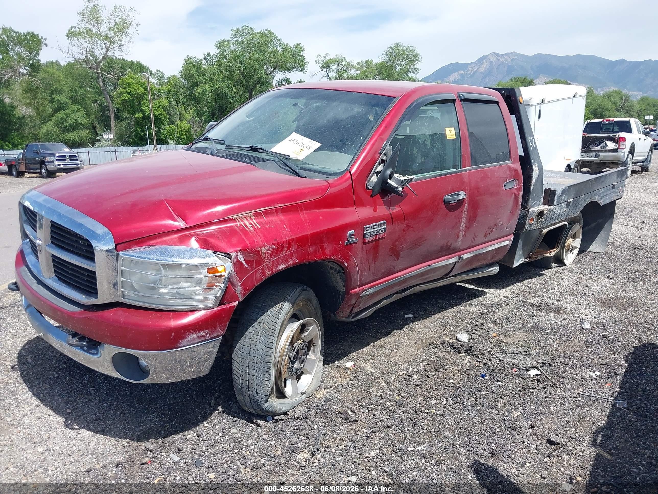 2007 Dodge Ram 2500 Slt/sport Red vin: 3D7KS28C77G746843