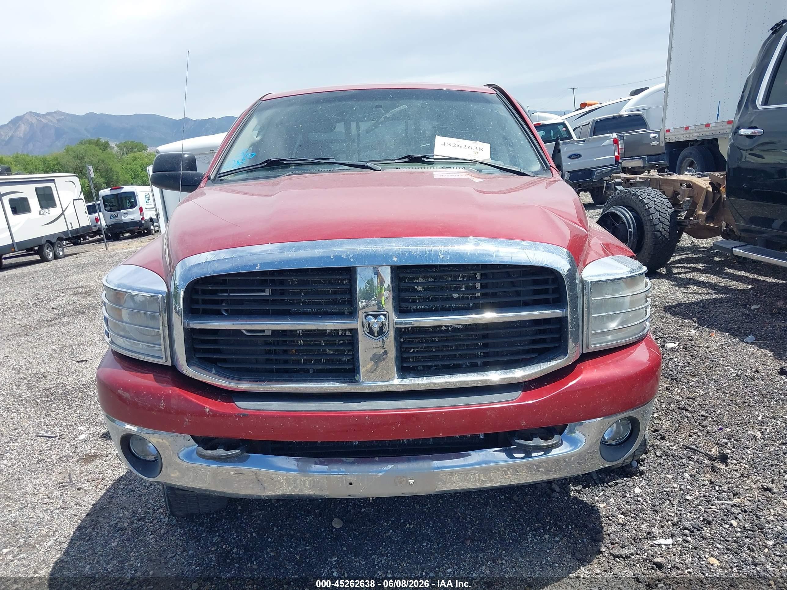 2007 Dodge Ram 2500 Slt/sport Red vin: 3D7KS28C77G746843