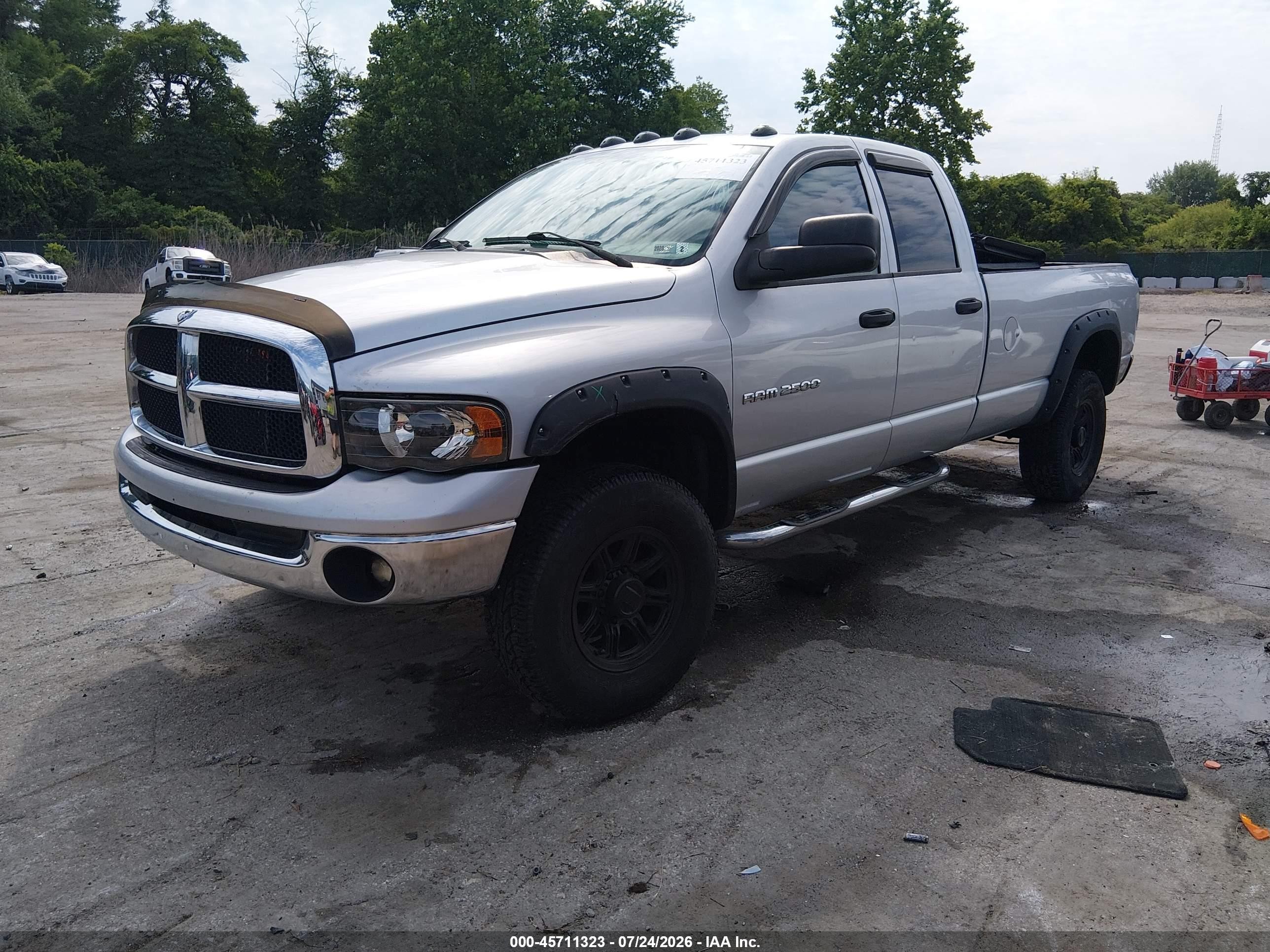 2005 Dodge Ram 2500 St/slt White vin: 3D7KS28C85G719857