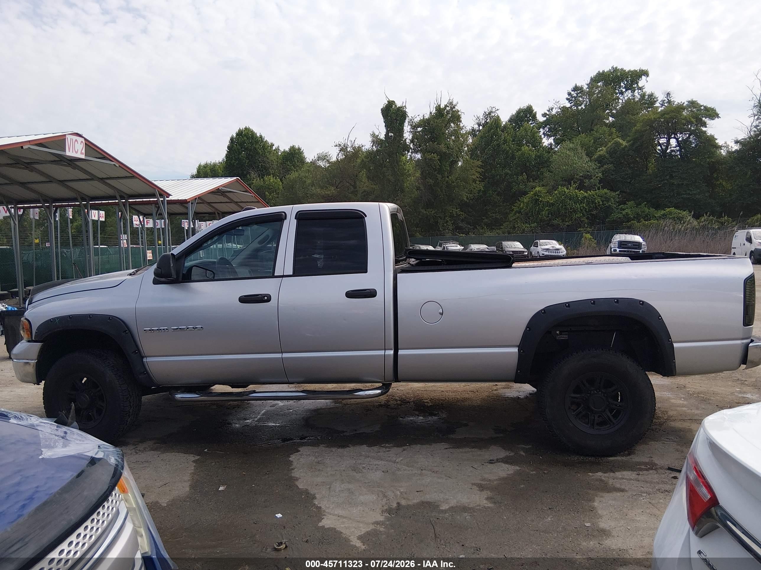 2005 Dodge Ram 2500 St/slt White vin: 3D7KS28C85G719857