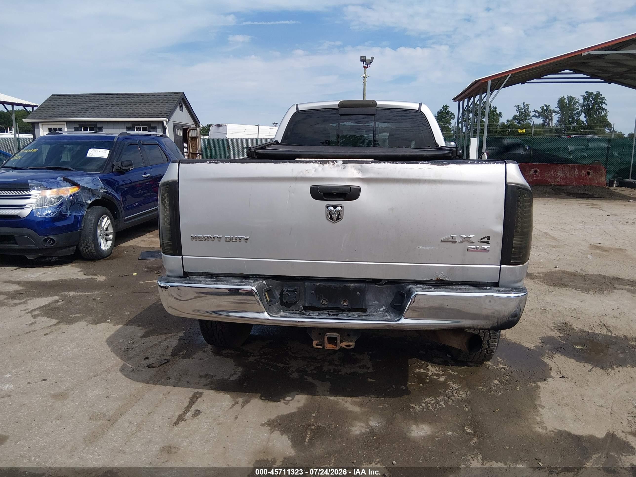 2005 Dodge Ram 2500 St/slt White vin: 3D7KS28C85G719857