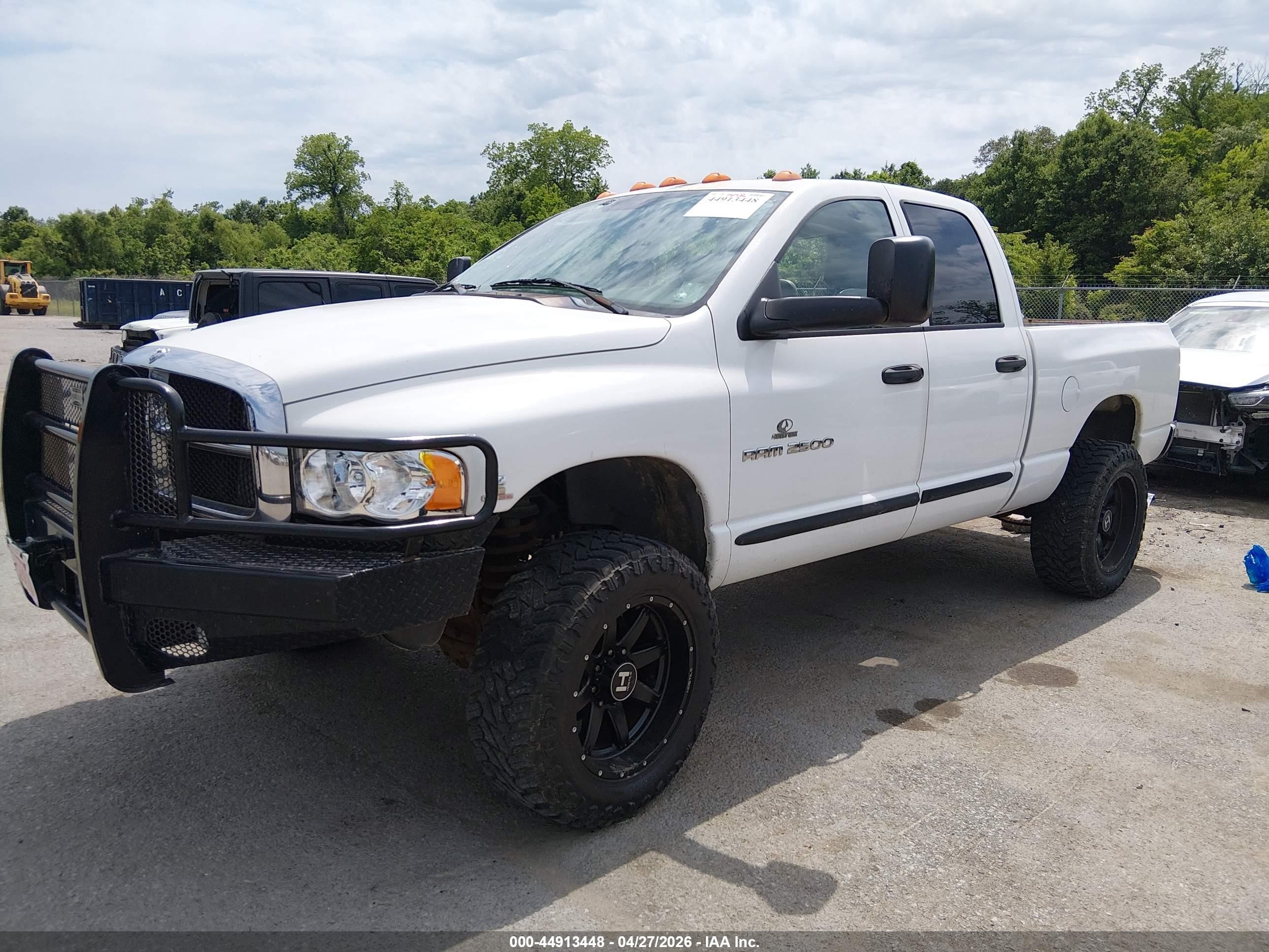 2005 Dodge Ram 2500 Slt/laramie White vin: 3D7KS28C85G785518