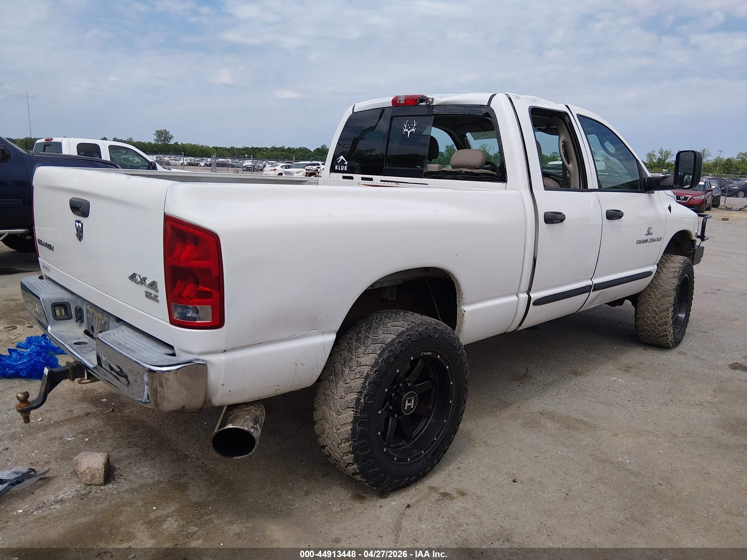 2005 Dodge Ram 2500 Slt/laramie White vin: 3D7KS28C85G785518