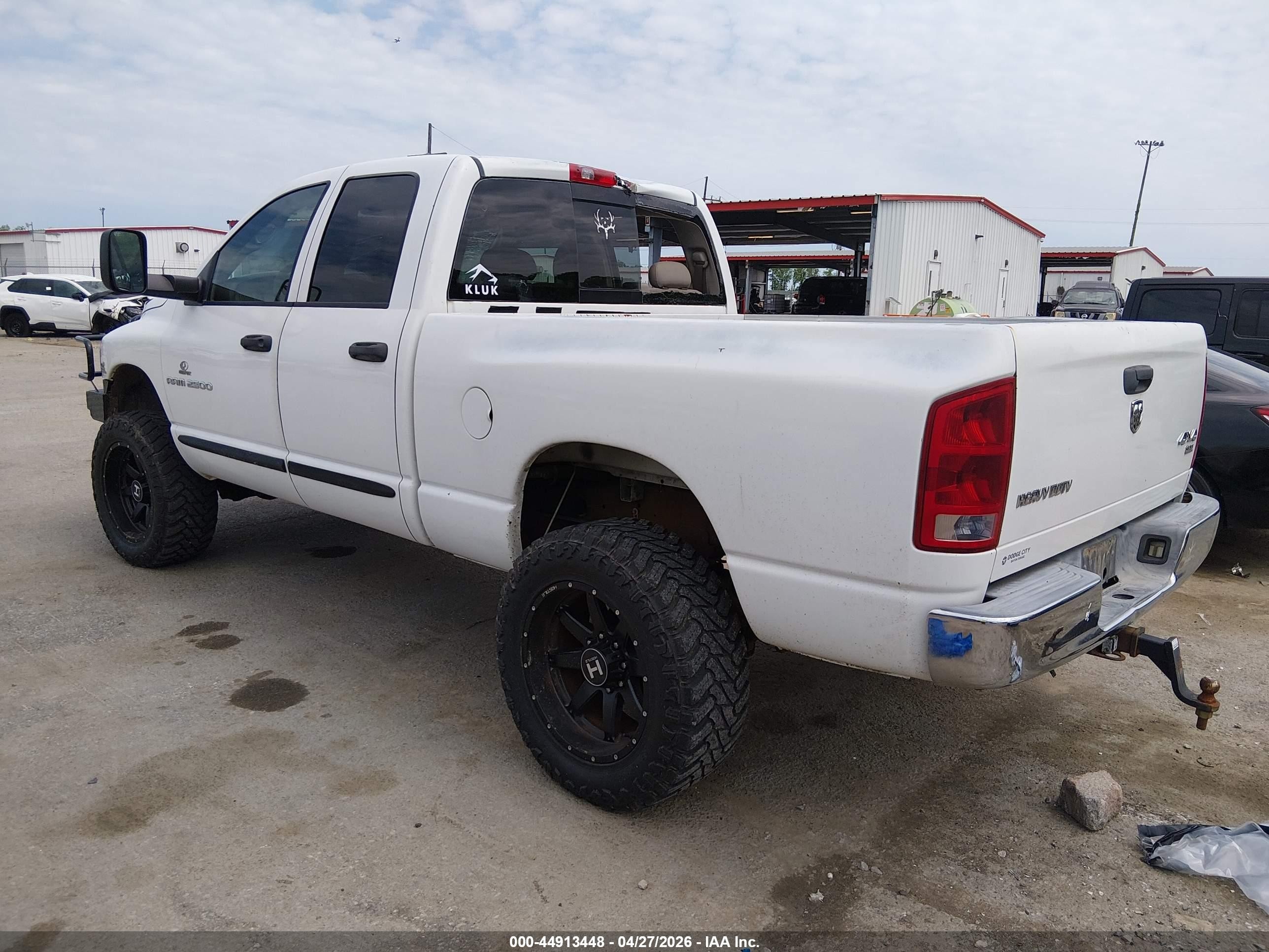 2005 Dodge Ram 2500 Slt/laramie White vin: 3D7KS28C85G785518