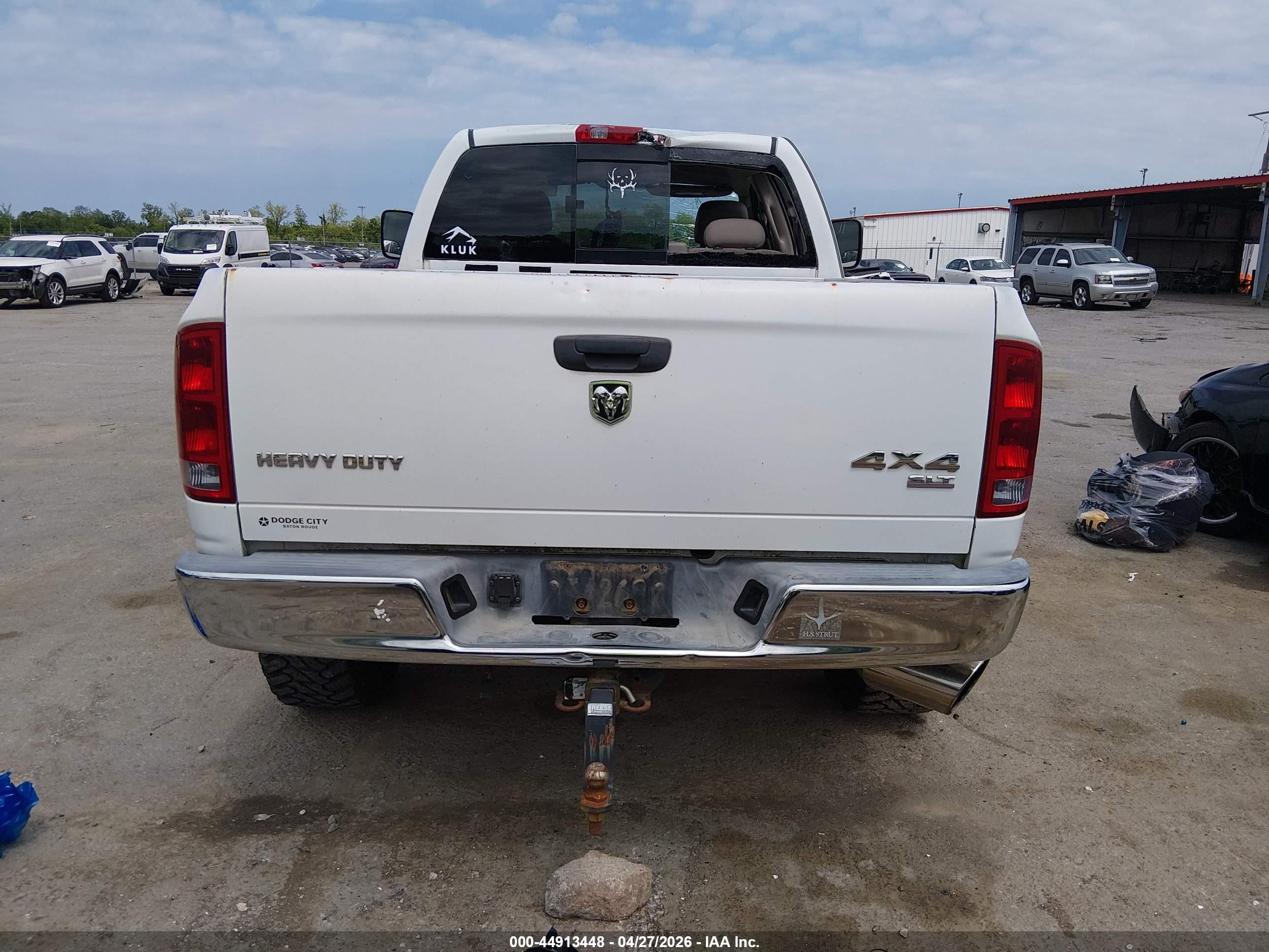 2005 Dodge Ram 2500 Slt/laramie White vin: 3D7KS28C85G785518