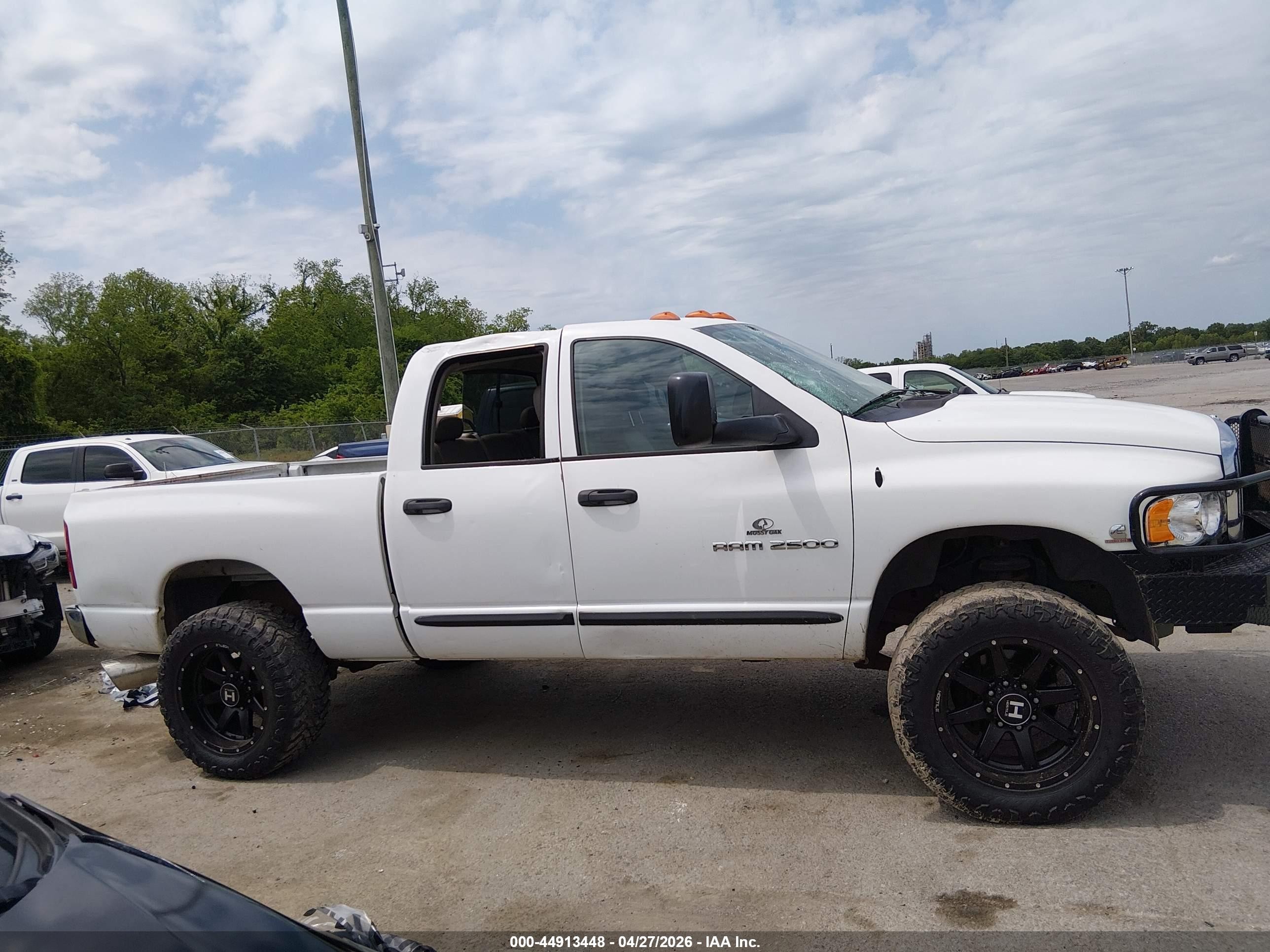2005 Dodge Ram 2500 Slt/laramie White vin: 3D7KS28C85G785518